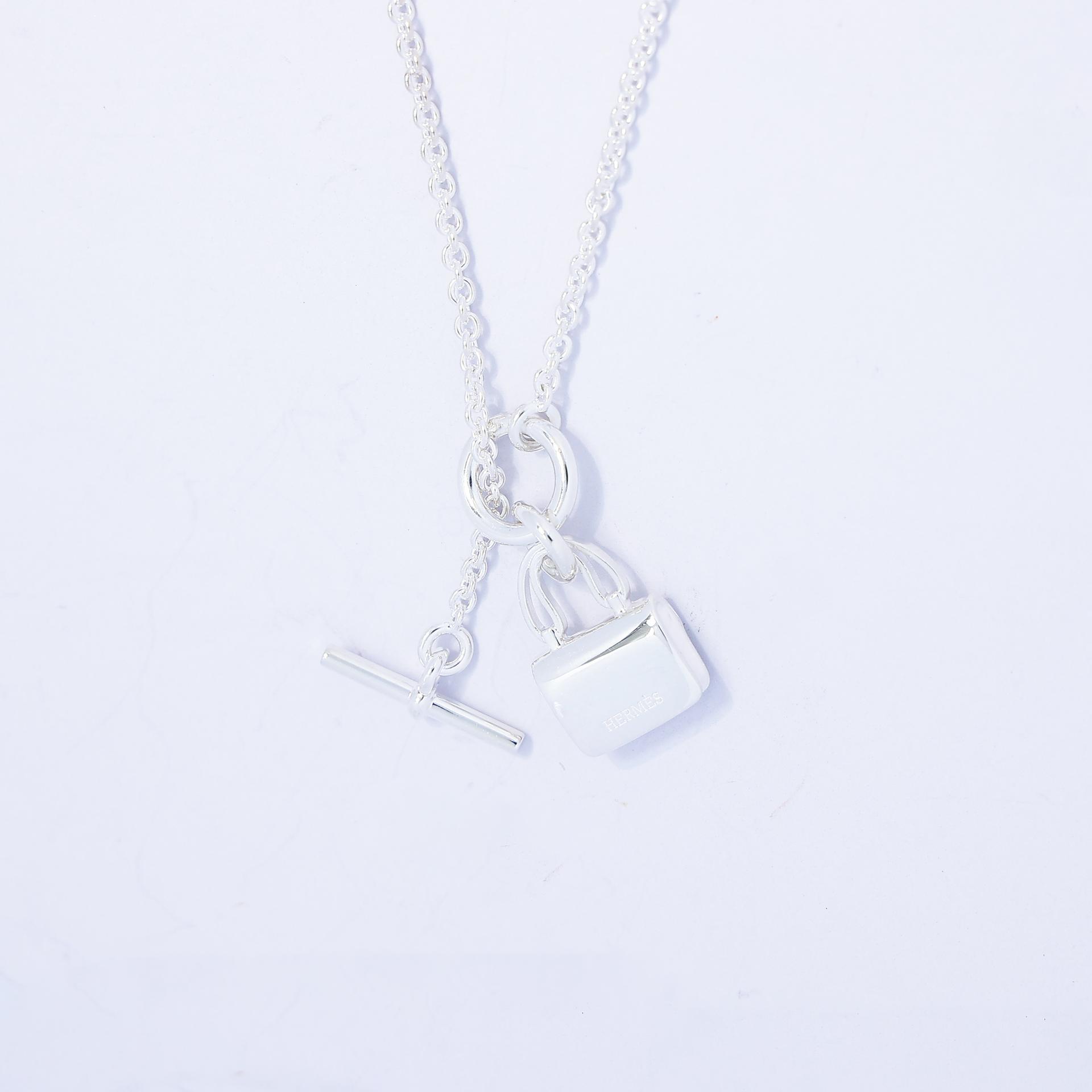 Brand New ( Rank N ) HERMÈS Amulettes Constance pendant Silver Silver 925 - 5