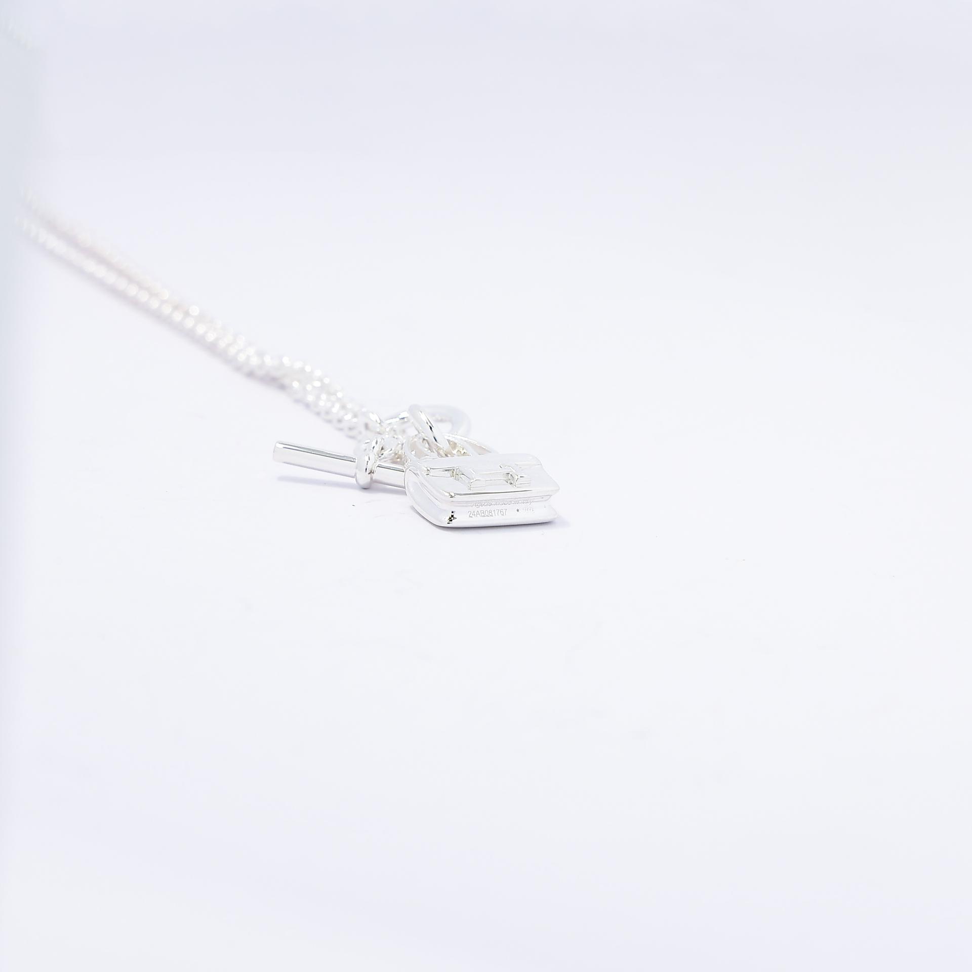 Brand New ( Rank N ) HERMÈS Amulettes Constance pendant Silver Silver 925 - 6