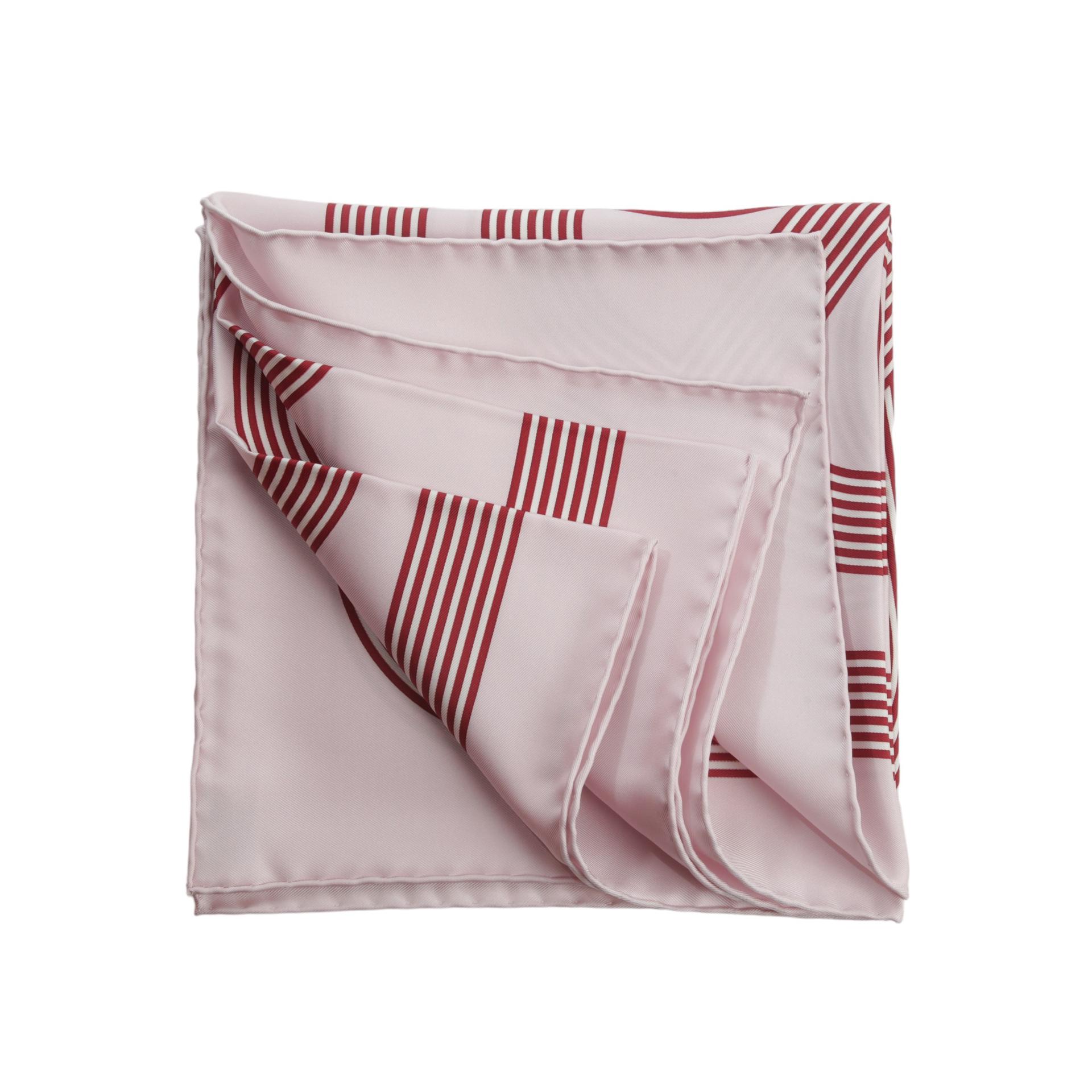 Excellent ( Rank SA ) HERMÈS Carre 90 Circuit 24 Faubourg scarf Pink Silk - 3