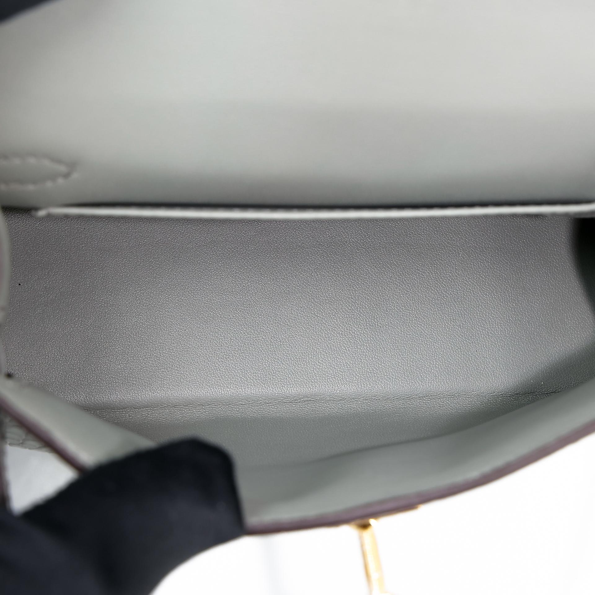 ランク N 新品 HERMÈS エルメス ミニケリー2 グリシマン クロコダイル アリゲーター マット ゴールド金具 W刻印 - 10