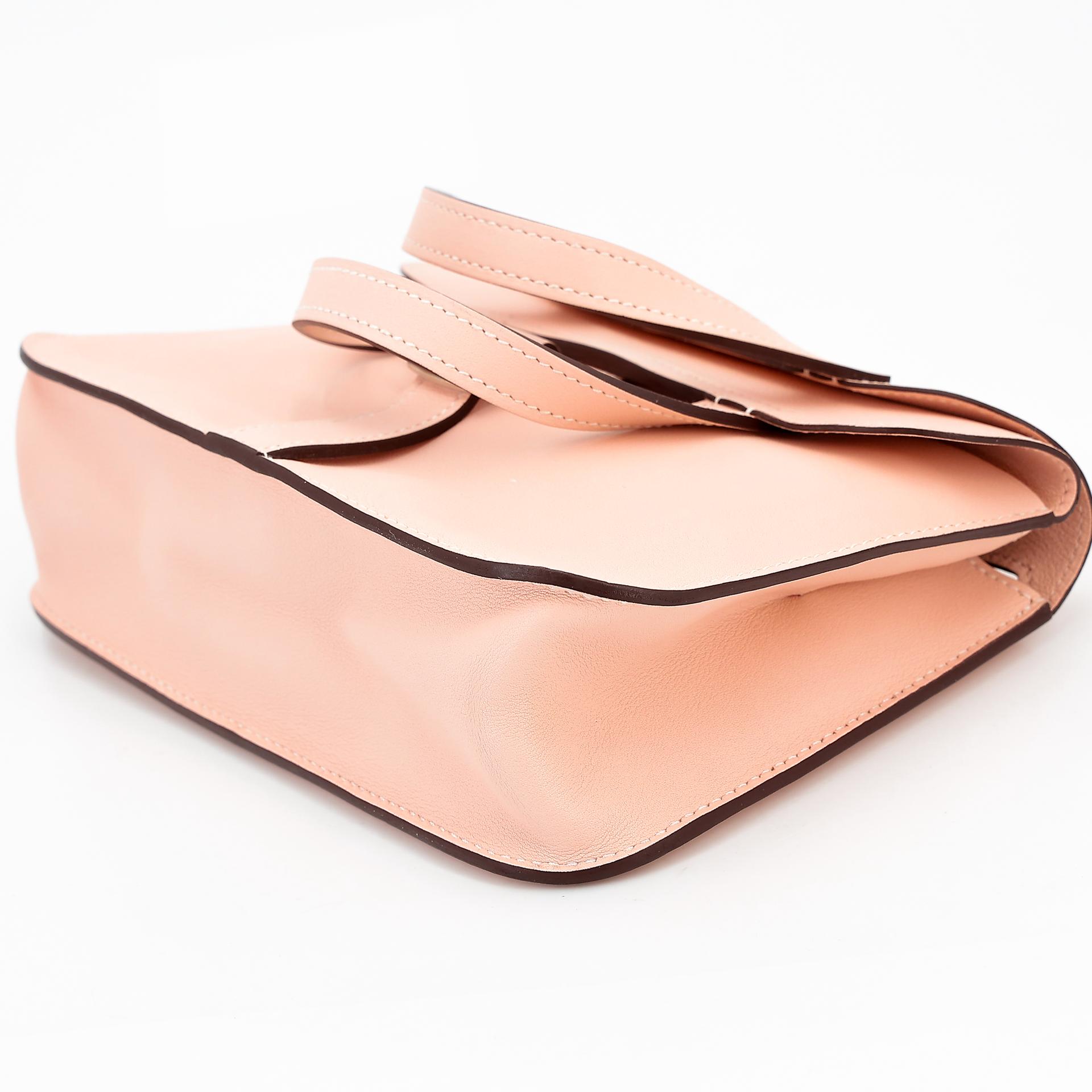 Very Good ( Rank A) HERMÈS Halzan Mini Rose Eglantine (P1) Swift Palladium hardware X (2016) - 6