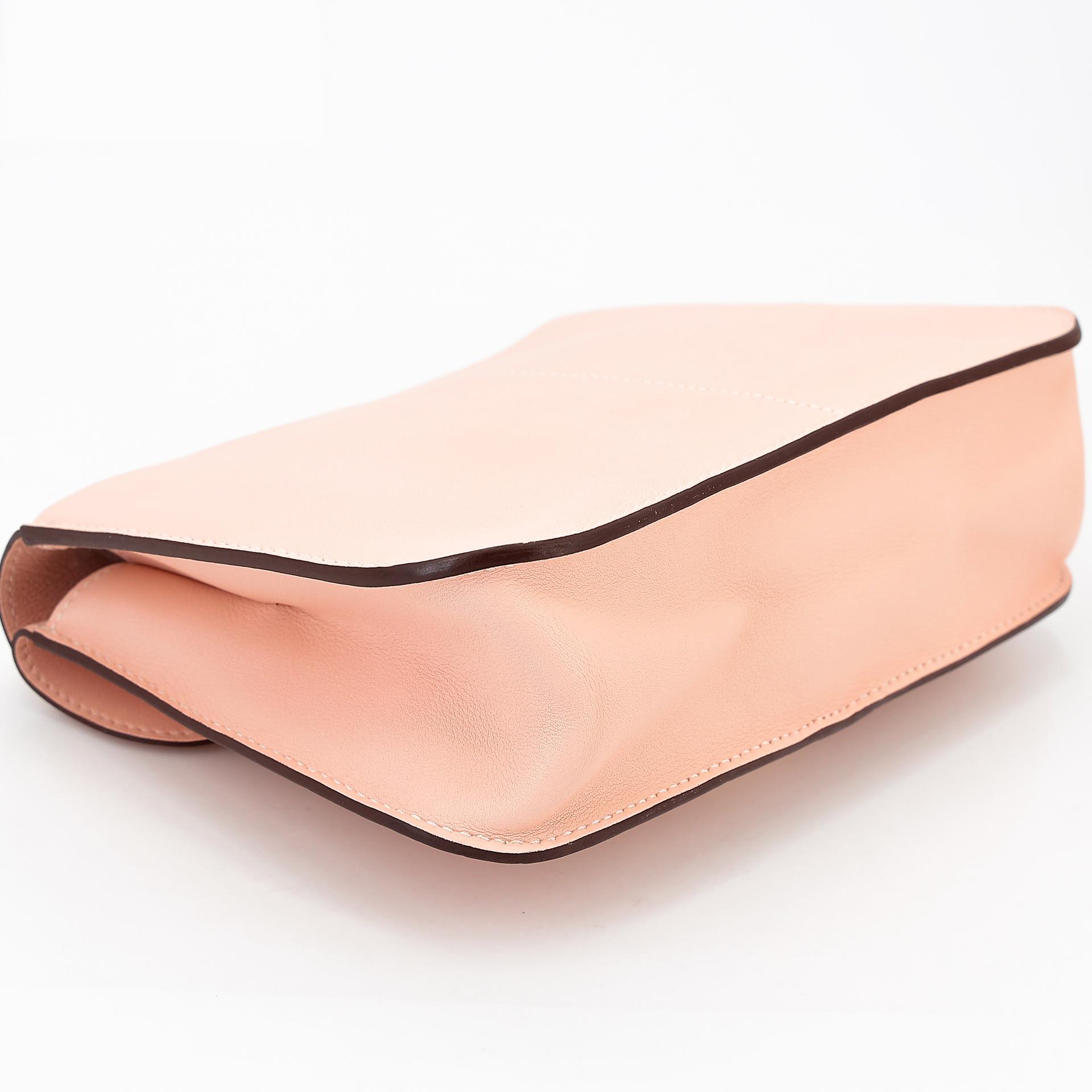 Very Good ( Rank A) HERMÈS Halzan Mini Rose Eglantine (P1) Swift Palladium hardware X (2016) - 7