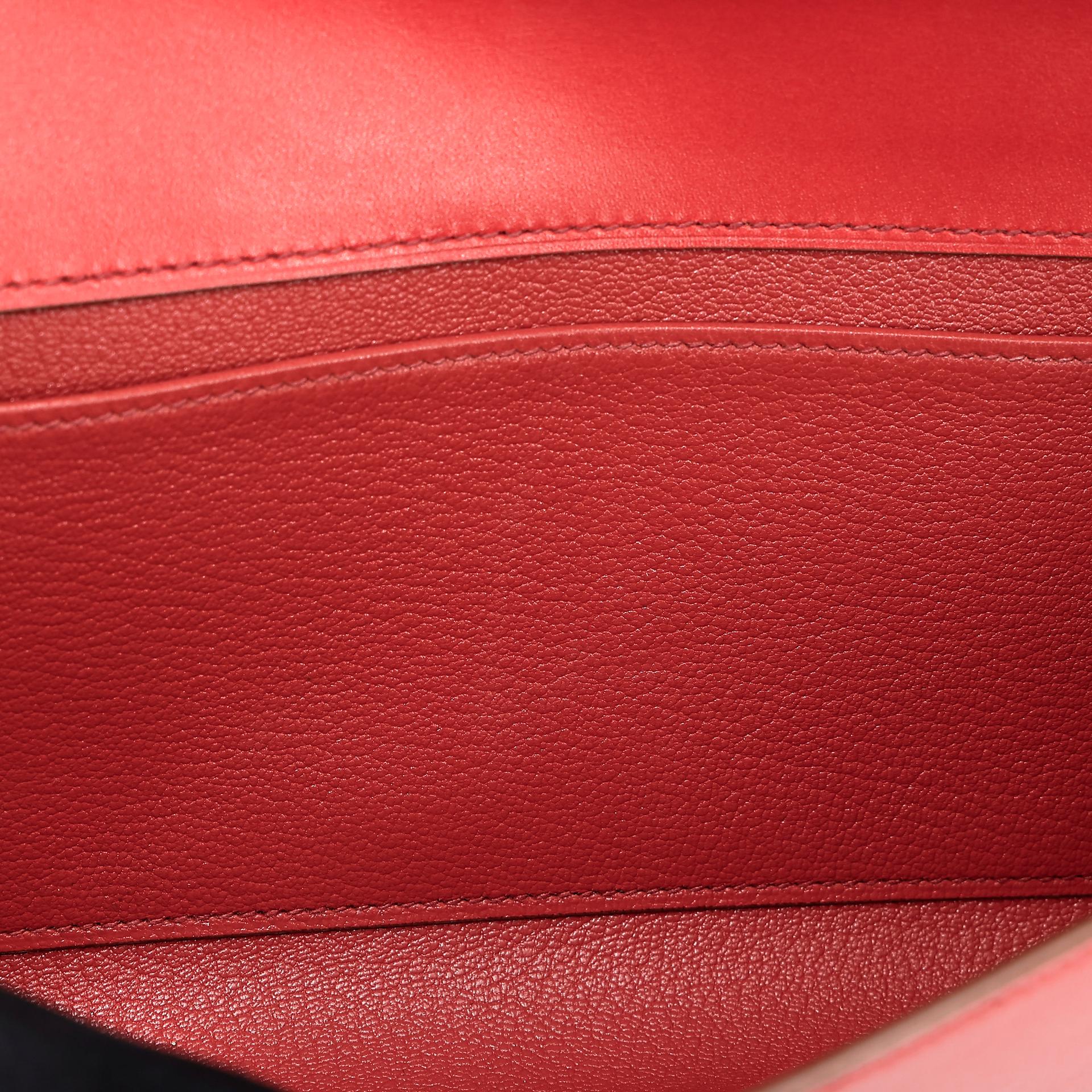 Very Good ( Rank A) HERMÈS Medor 23 Clutch Brique (36) Tadelakt Gold hardware Square P (2012) - 11