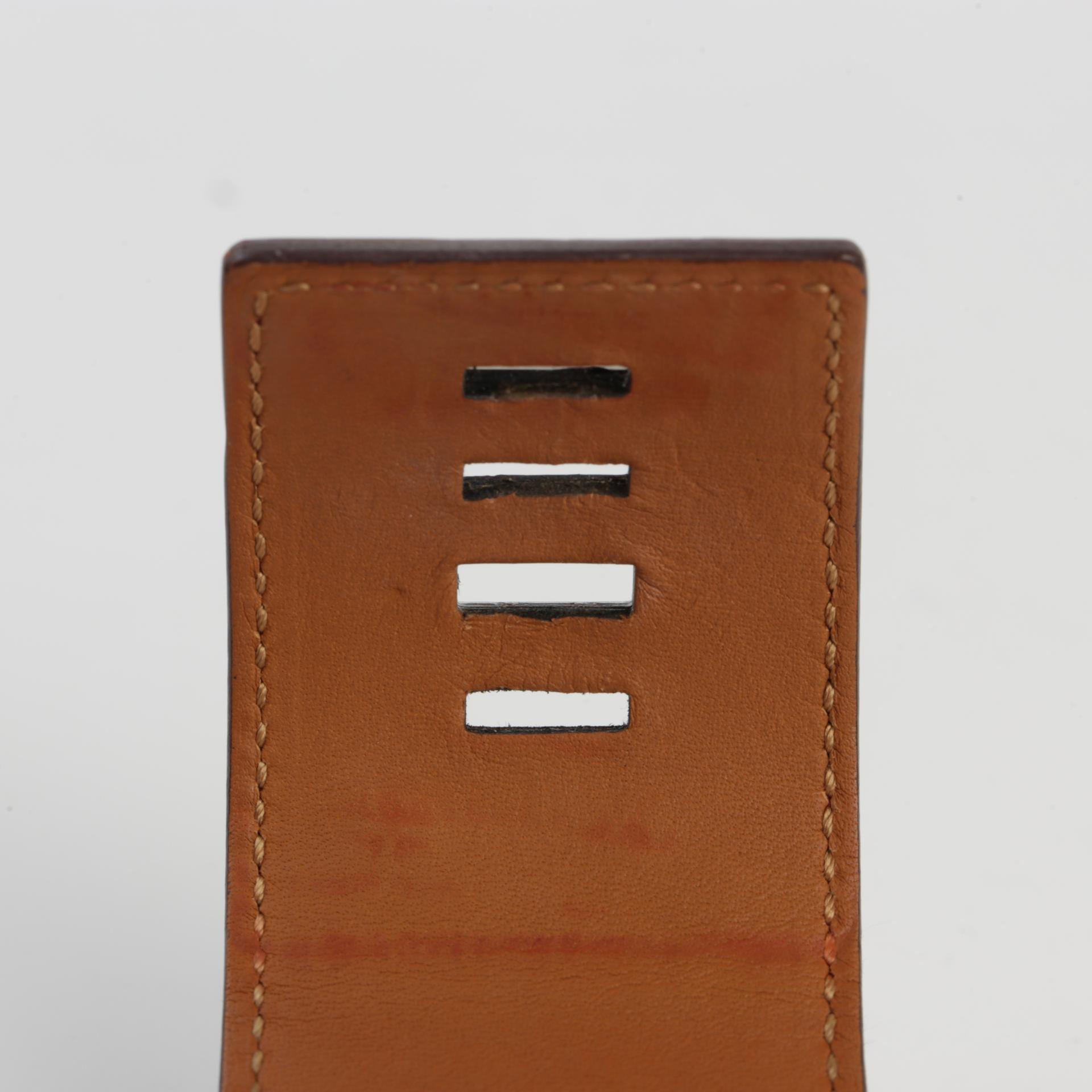 Good ( Rank AB) HERMÈS CDC Bracelet Size S Red Alligator Palladium hardware Square O (2011) - 9