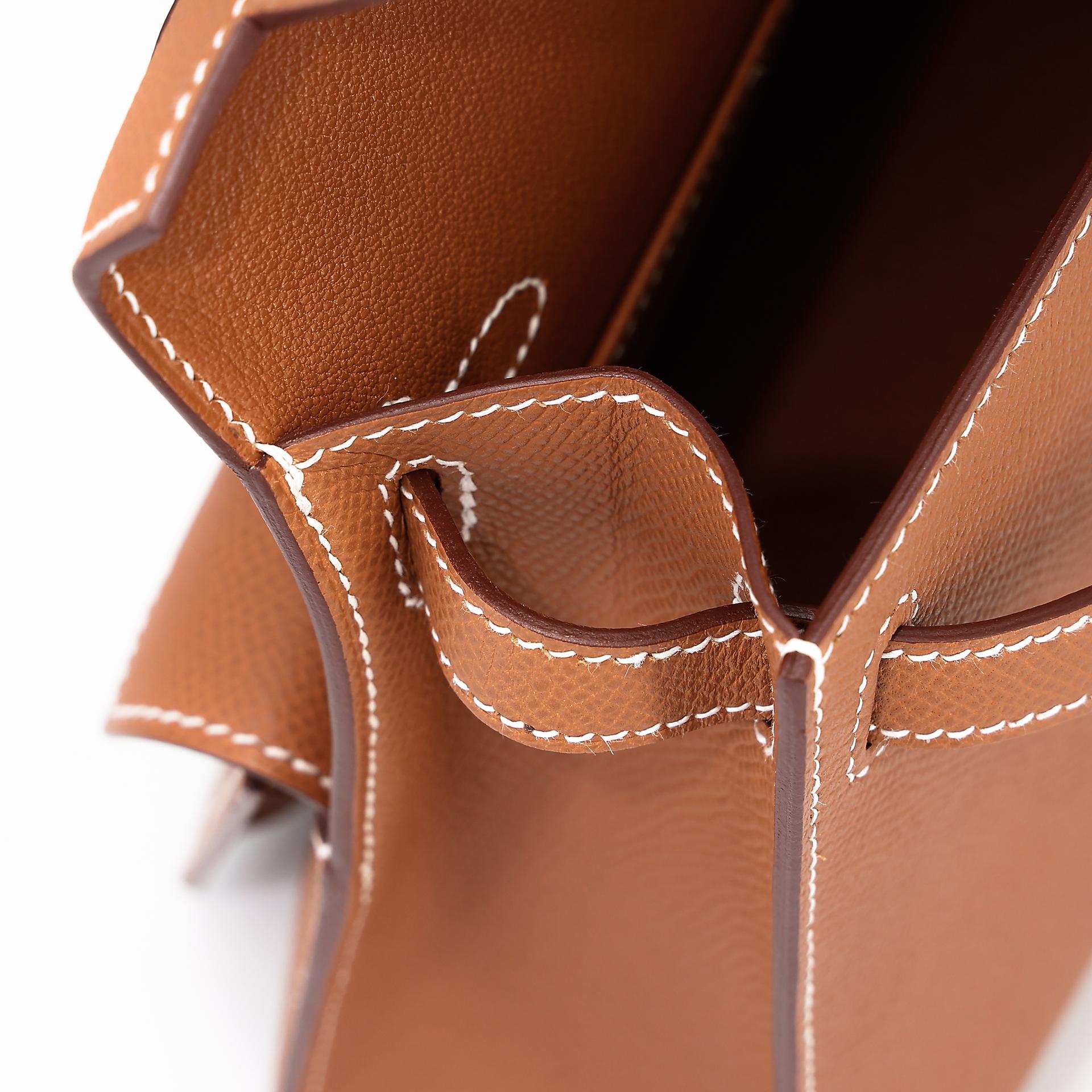 Brand New ( Rank N ) HERMÈS Limited Edition Kelly 20 en Desordre Gold (37) Epsom Palladium hardware W (2024) - 21