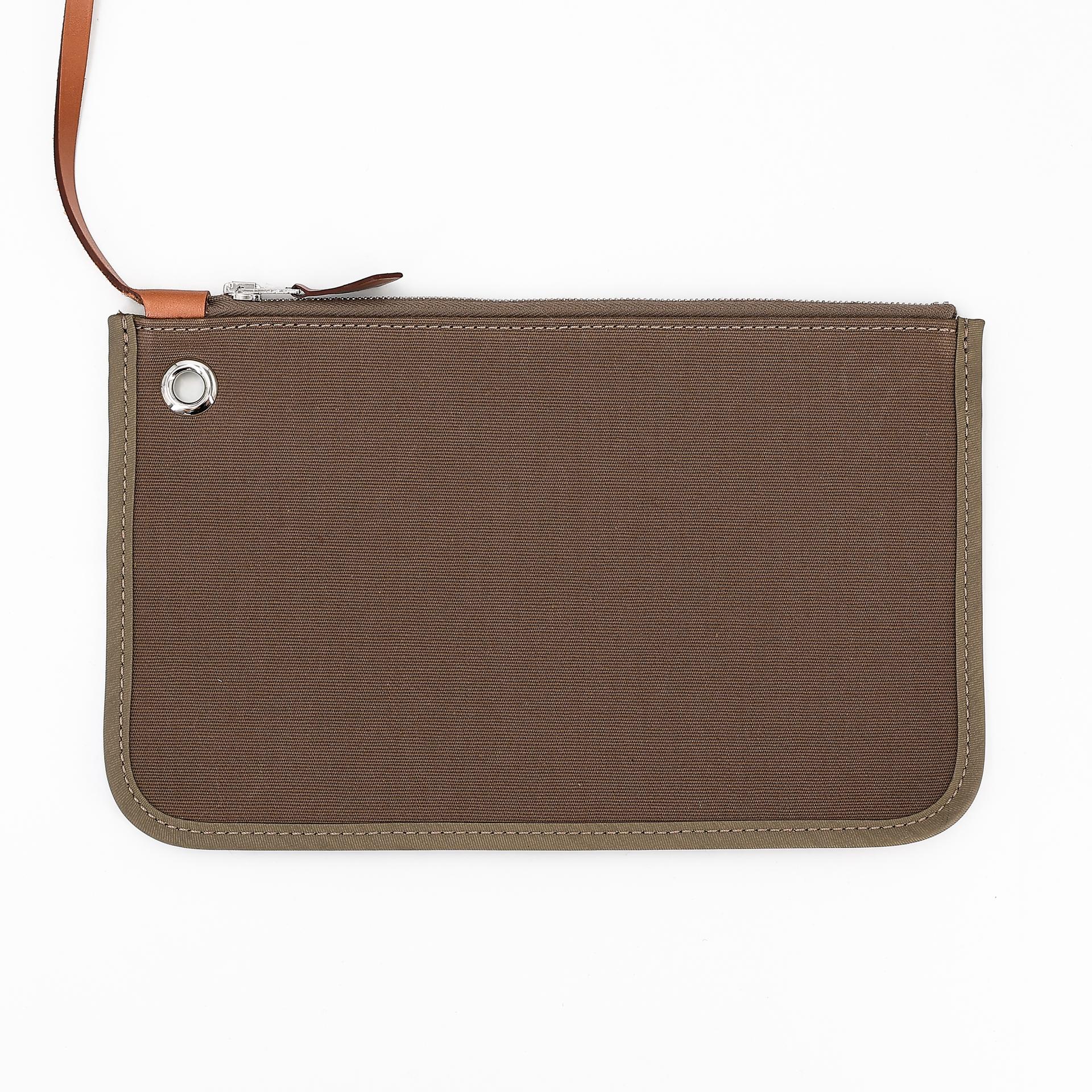 Excellent ( Rank SA ) HERMÈS Herbag PM Etoupe (18) Gold (37) Canvas  Leather Palladium hardware D (2019) - 23