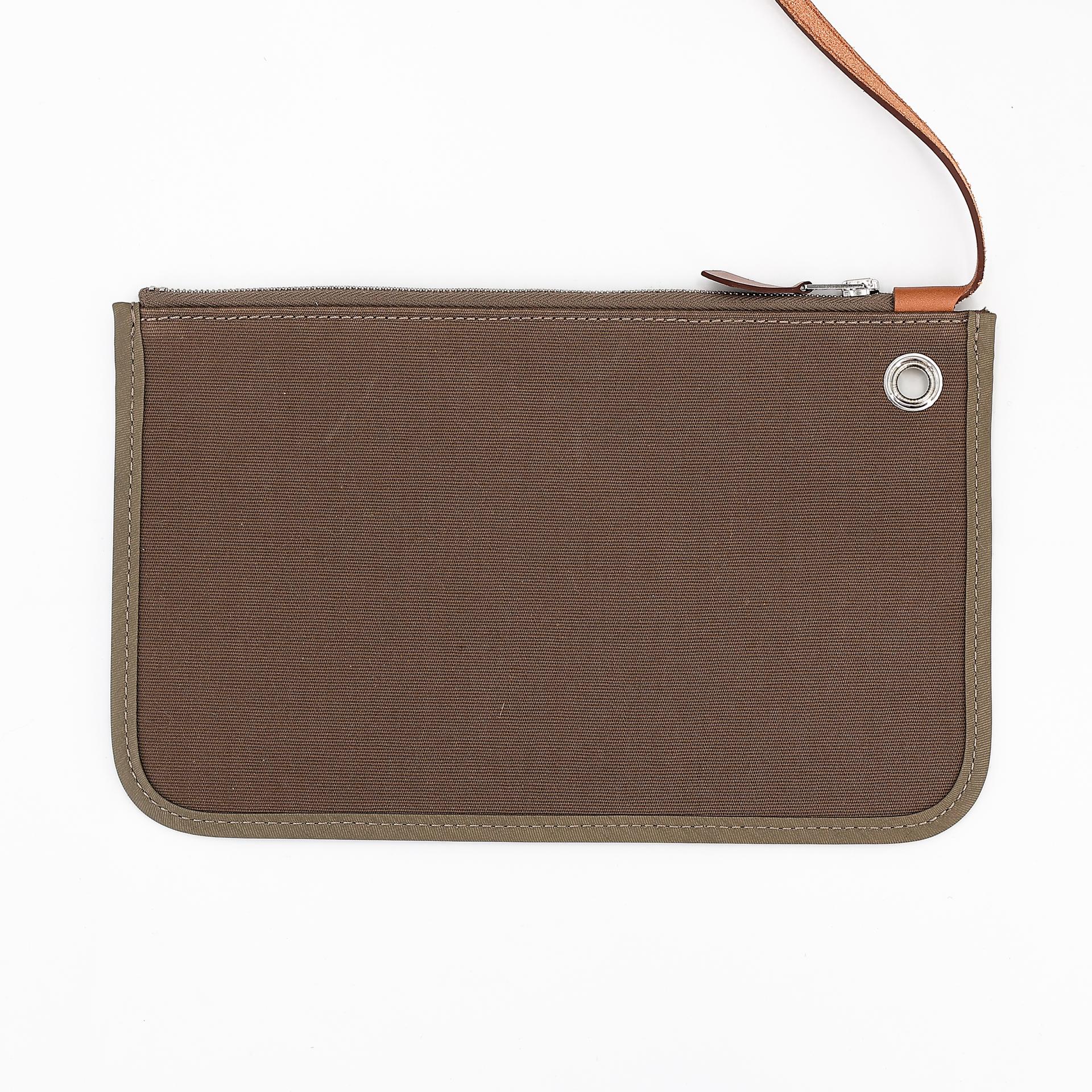Excellent ( Rank SA ) HERMÈS Herbag PM Etoupe (18) Gold (37) Canvas  Leather Palladium hardware D (2019) - 22