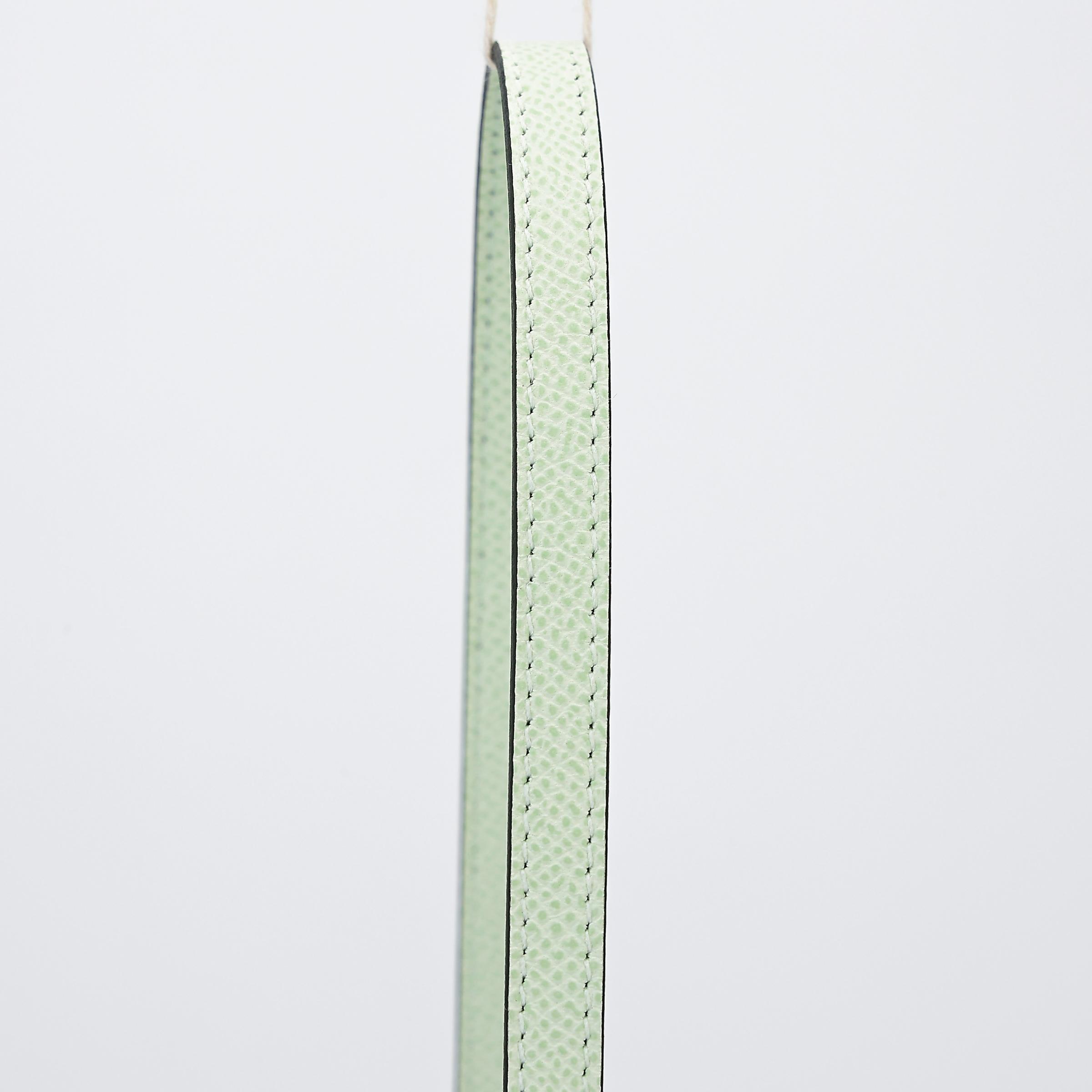 Brand New ( Rank N ) HERMÈS Chaine d'Ancre To Go wallet Vert Fizz (0S) Epsom Palladium hardware B (2023) - 3