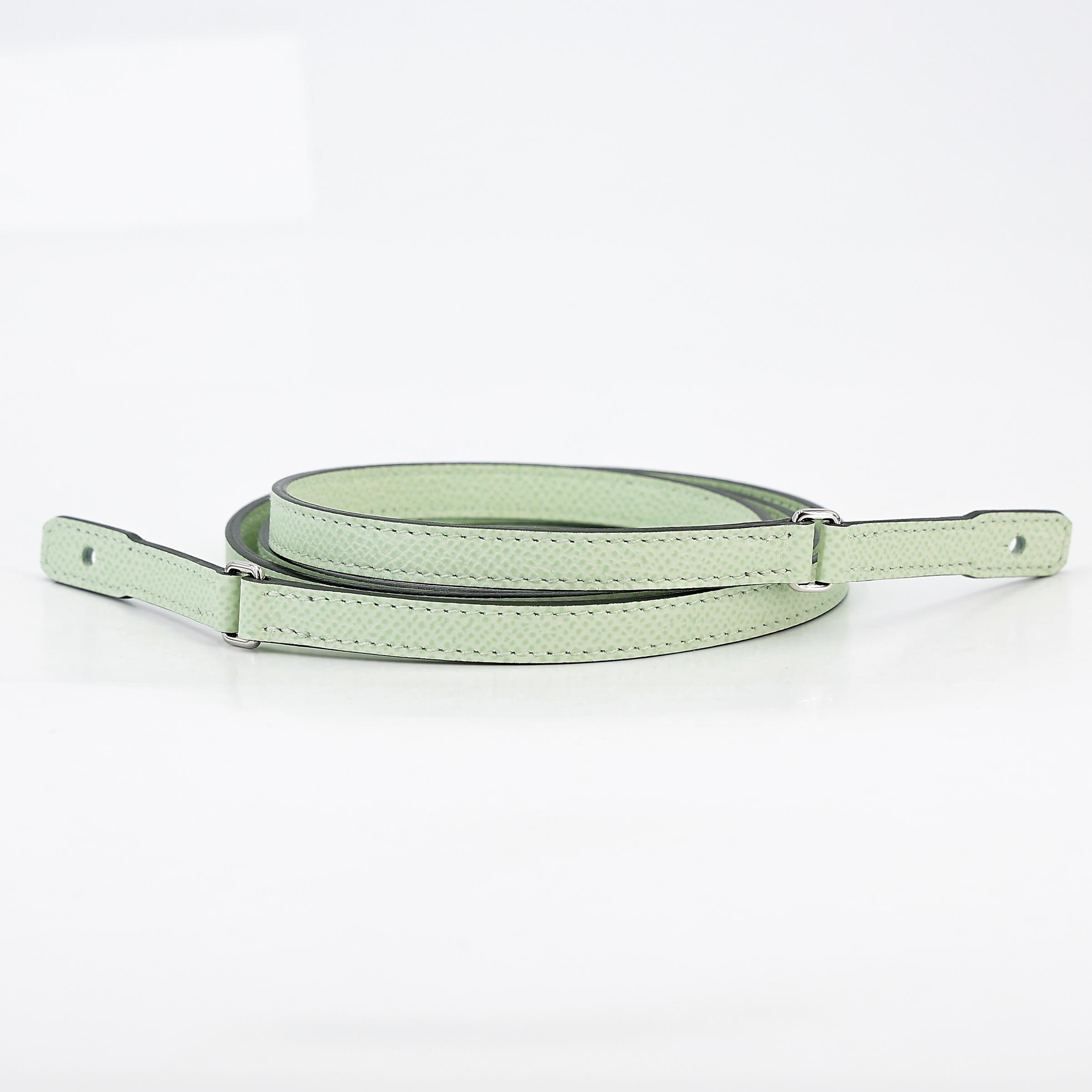 Brand New ( Rank N ) HERMÈS Chaine d'Ancre To Go wallet Vert Fizz (0S) Epsom Palladium hardware B (2023) - 16