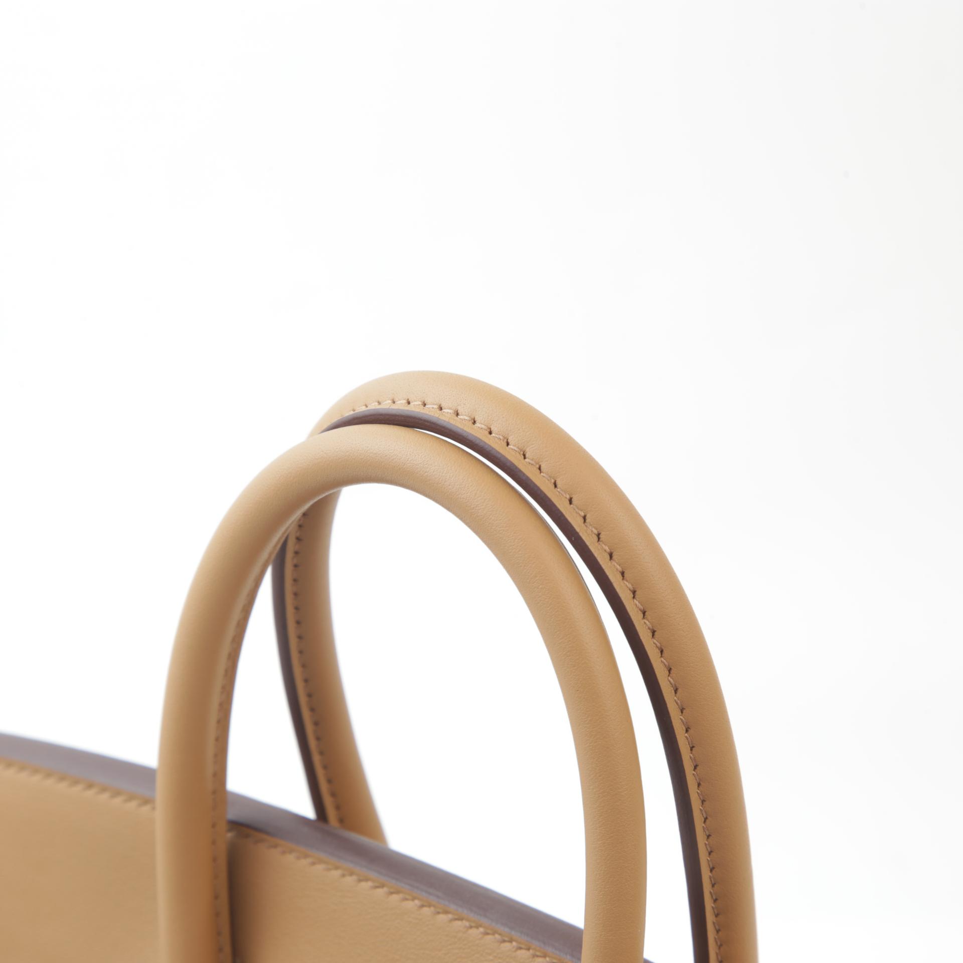 Very Good ( Rank A) HERMÈS Limited Edition Birkin 25 In & Out Biscuit (4B) Swift Palladium hardware B (2023) - 3