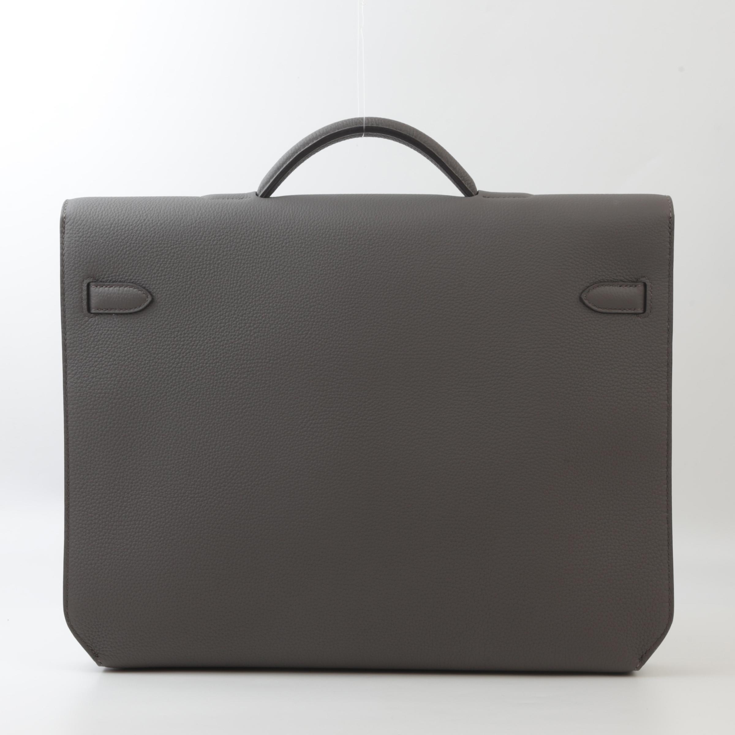 Excellent ( Rank SA ) HERMÈS Kelly depeches 36 Etain (8F) Togo Palladium hardware Z (2021) - 2