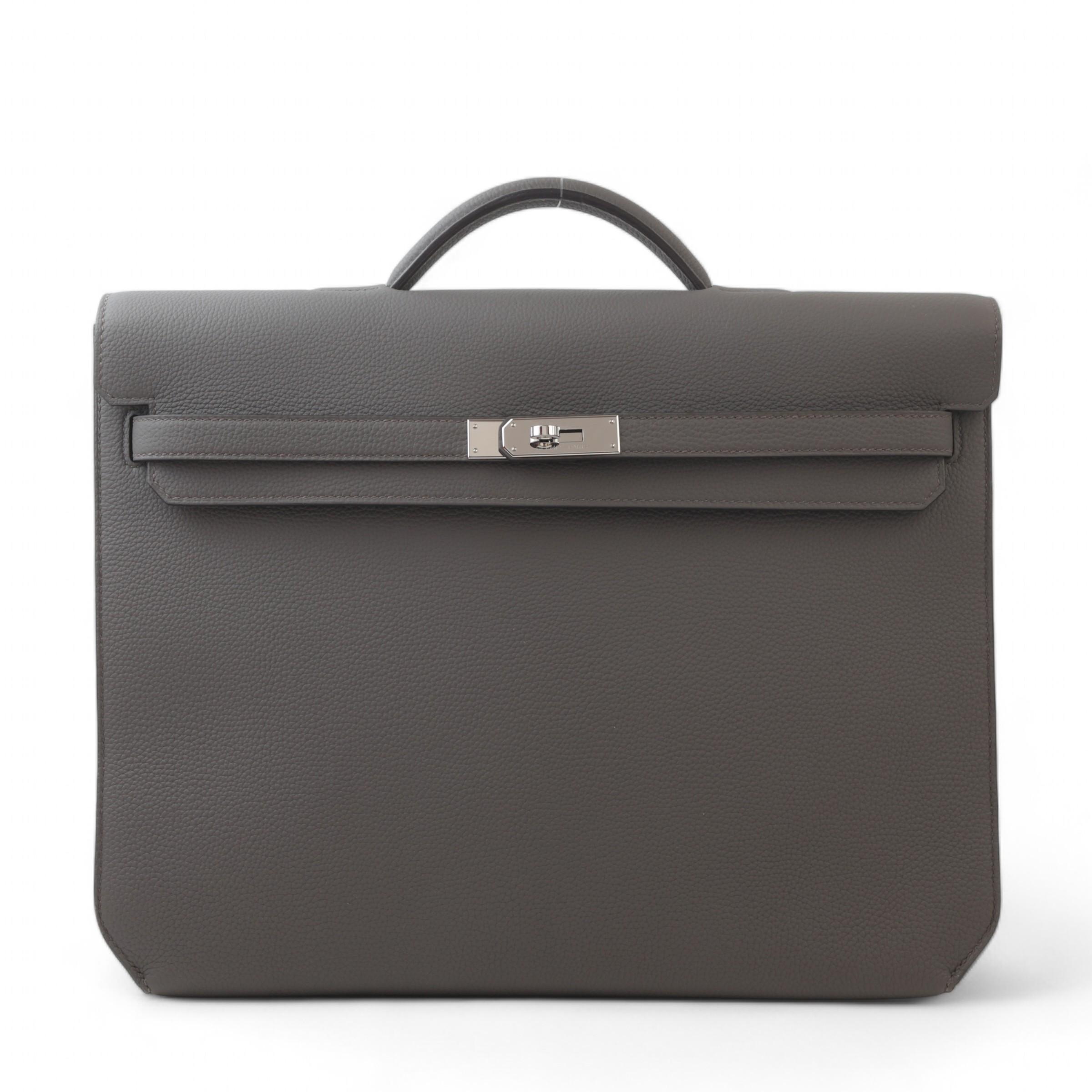 Excellent ( Rank SA ) HERMÈS Kelly depeches 36 Etain (8F) Togo Palladium hardware Z (2021) - 1