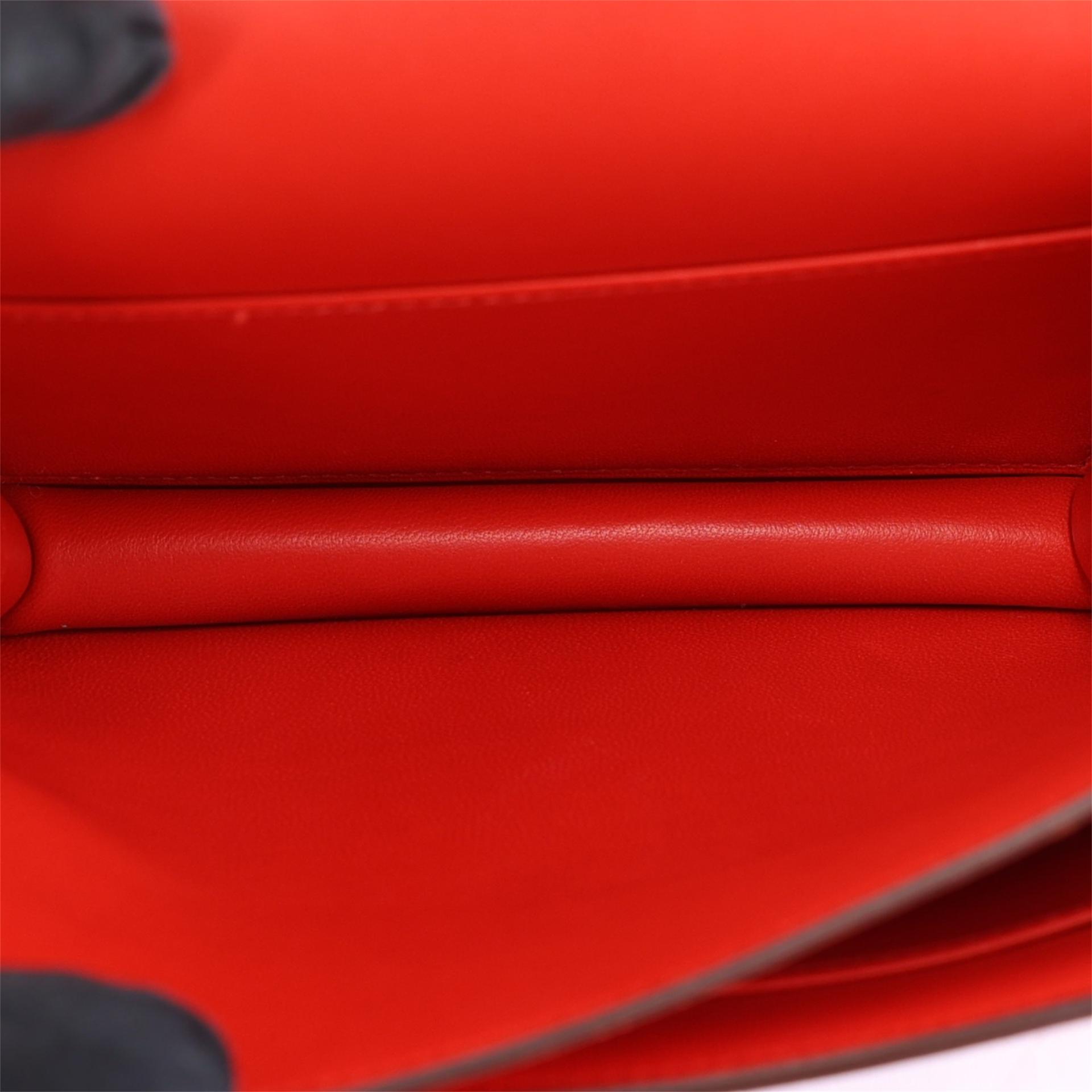A美品 HERMÈS 愛馬仕 Constance 康康 Mini 19 S3 桃心紅 Rouge De Coeur Epsom牛皮 琺瑯扣 D刻 2019年 - 14