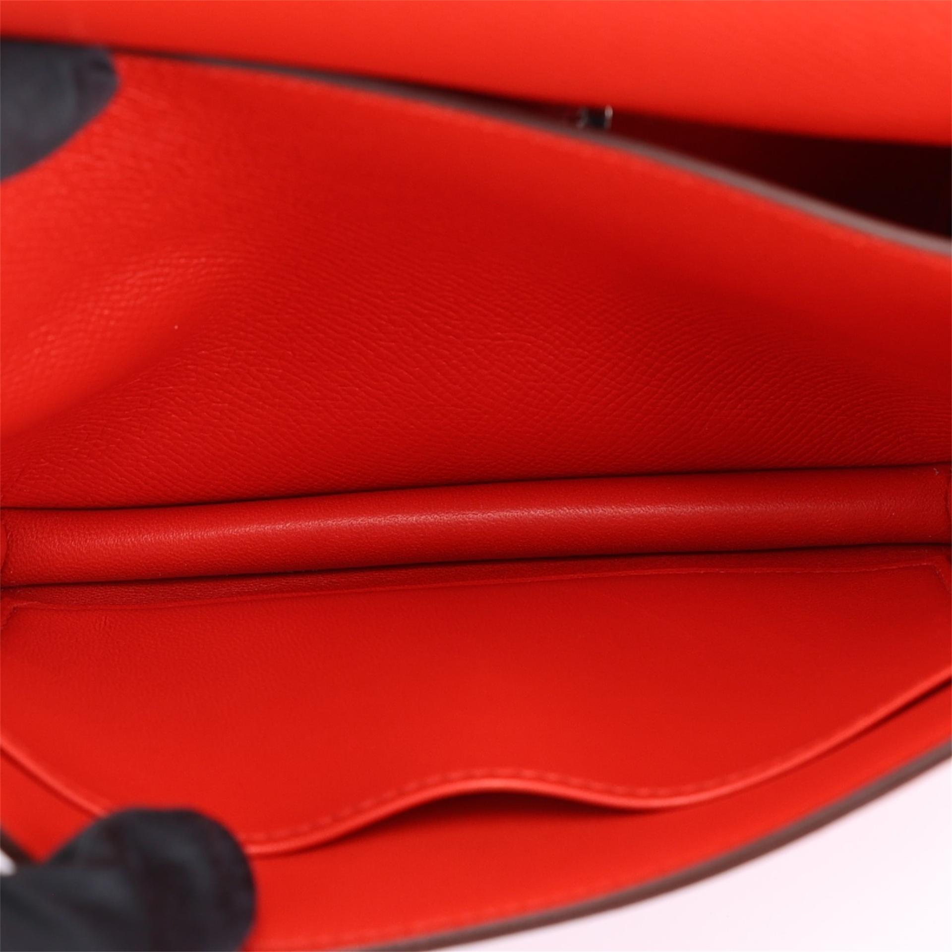A美品 HERMÈS 愛馬仕 Constance 康康 Mini 19 S3 桃心紅 Rouge De Coeur Epsom牛皮 琺瑯扣 D刻 2019年 - 15