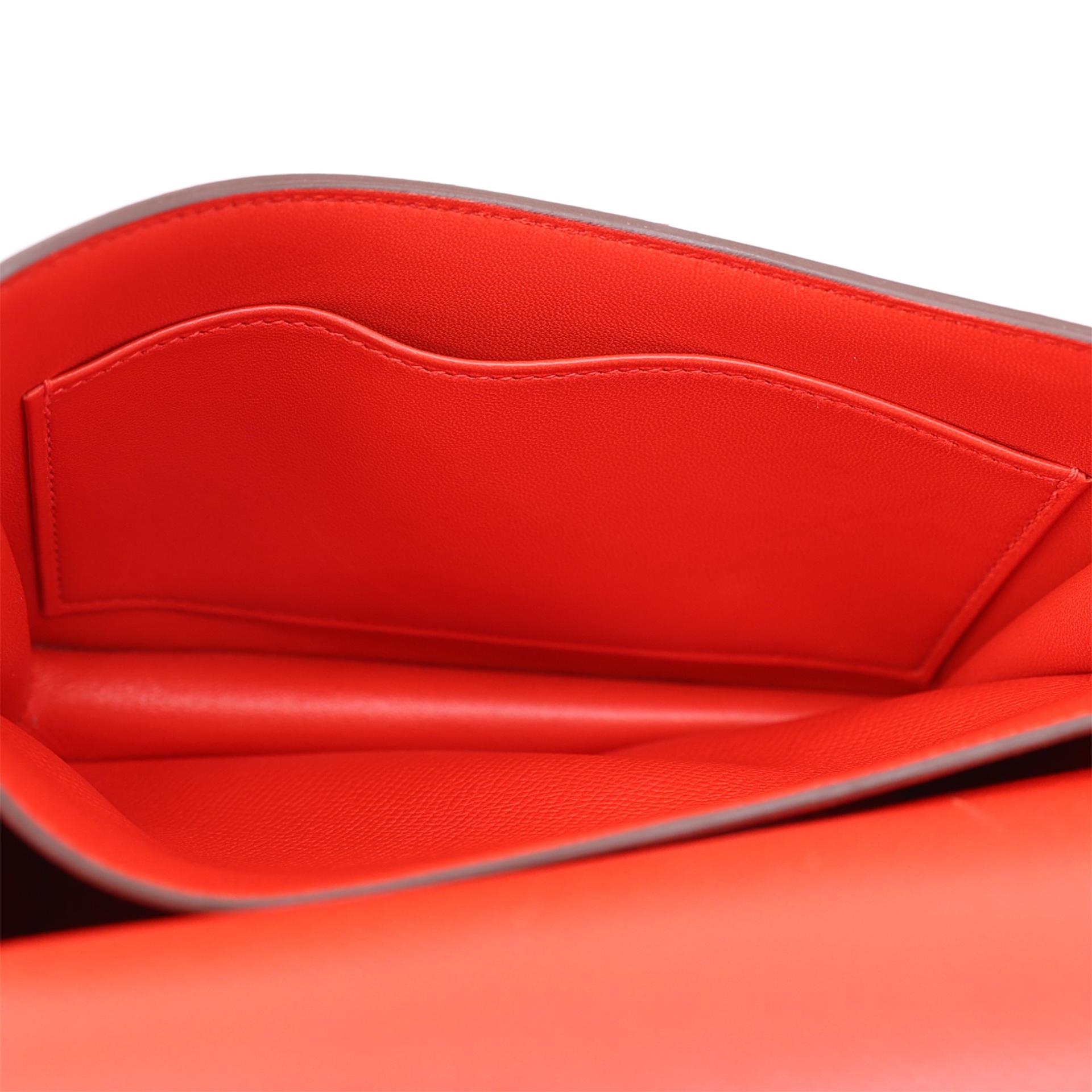 A美品 HERMÈS 愛馬仕 Constance 康康 Mini 19 S3 桃心紅 Rouge De Coeur Epsom牛皮 琺瑯扣 D刻 2019年 - 13