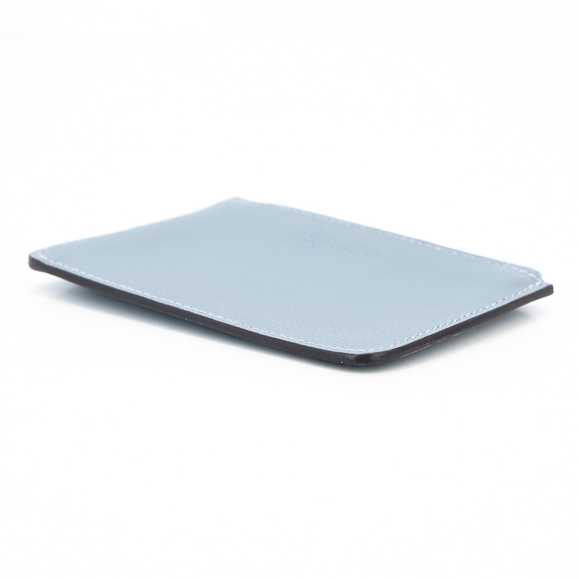 Very Good ( Rank A) HERMÈS Constance Slim Wallet Bleu Lin (J7) Evercolor Palladium hardware Z (2021) - 21