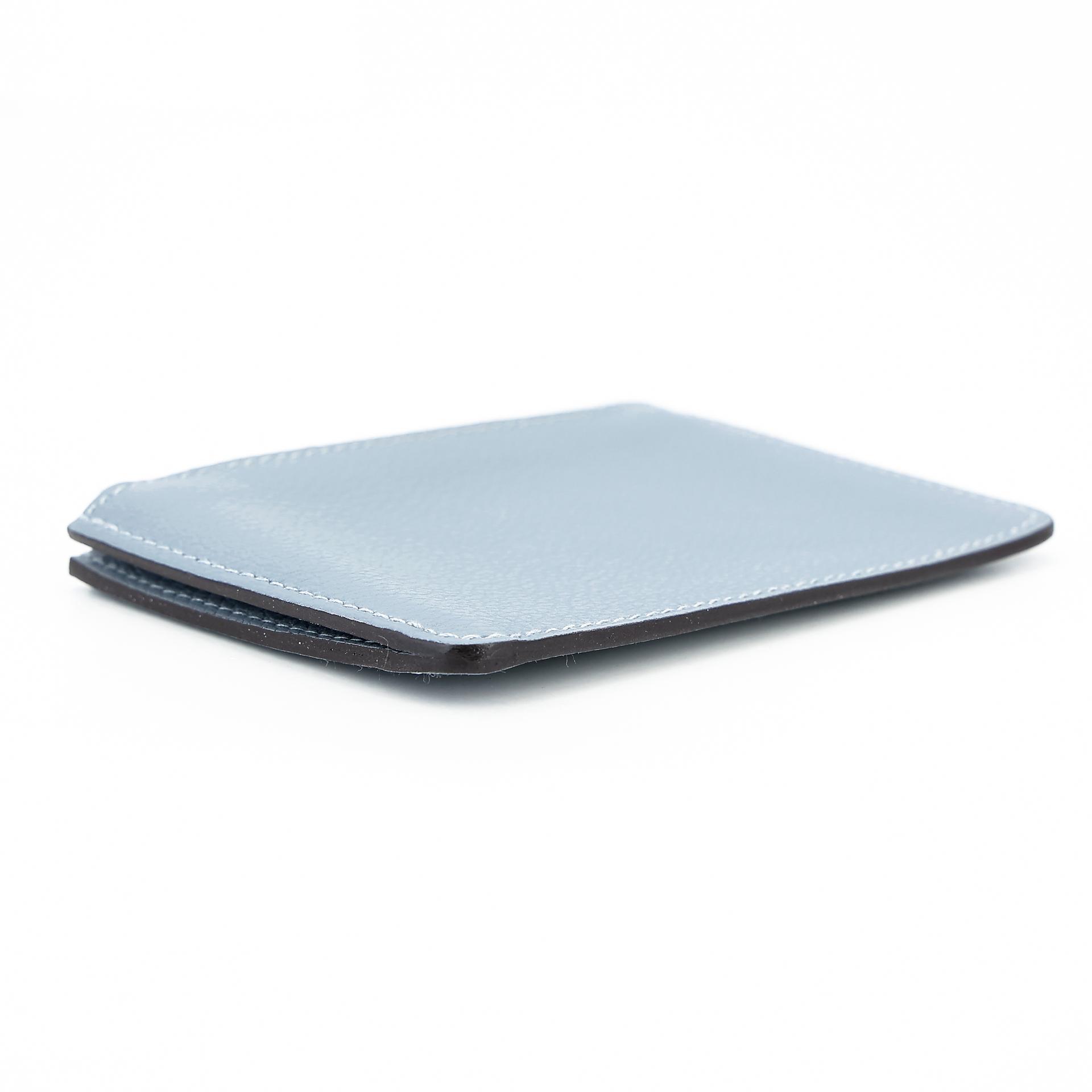 Very Good ( Rank A) HERMÈS Constance Slim Wallet Bleu Lin (J7) Evercolor Palladium hardware Z (2021) - 22