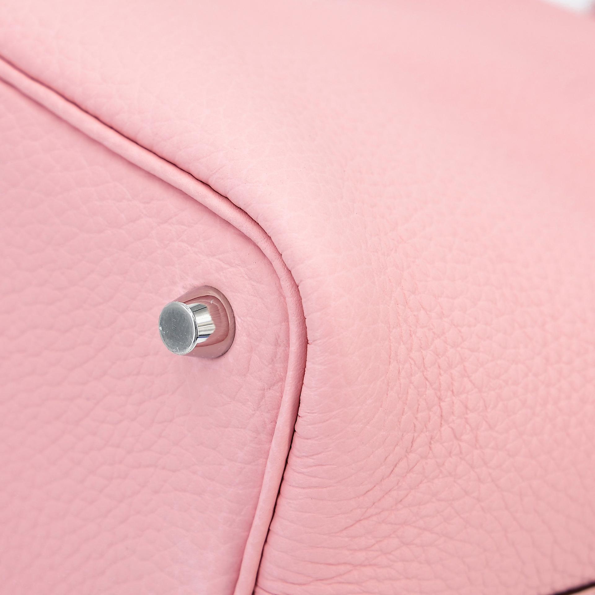 Brand New ( Rank N ) HERMÈS Picotin Lock PM Rose Sakura (3Q) Clemence Palladium hardware W (2024) - 7