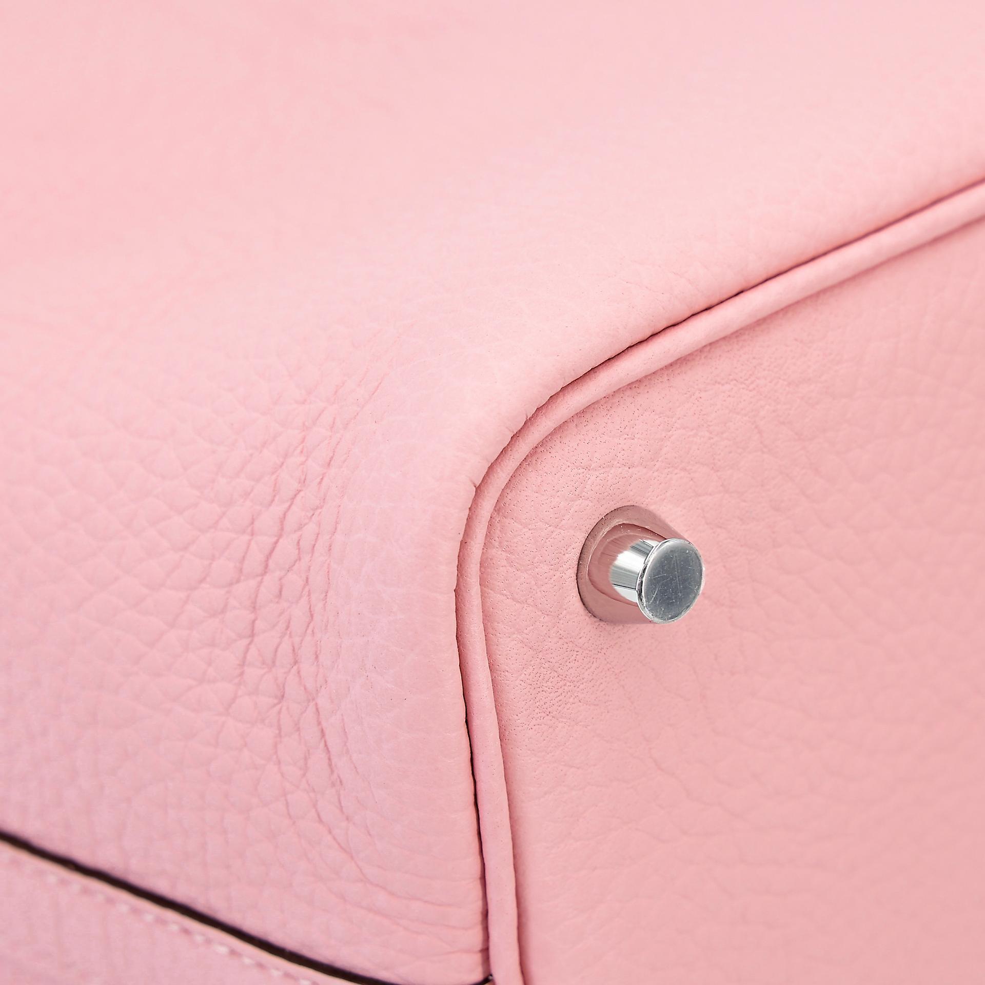 Brand New ( Rank N ) HERMÈS Picotin Lock PM Rose Sakura (3Q) Clemence Palladium hardware W (2024) - 8
