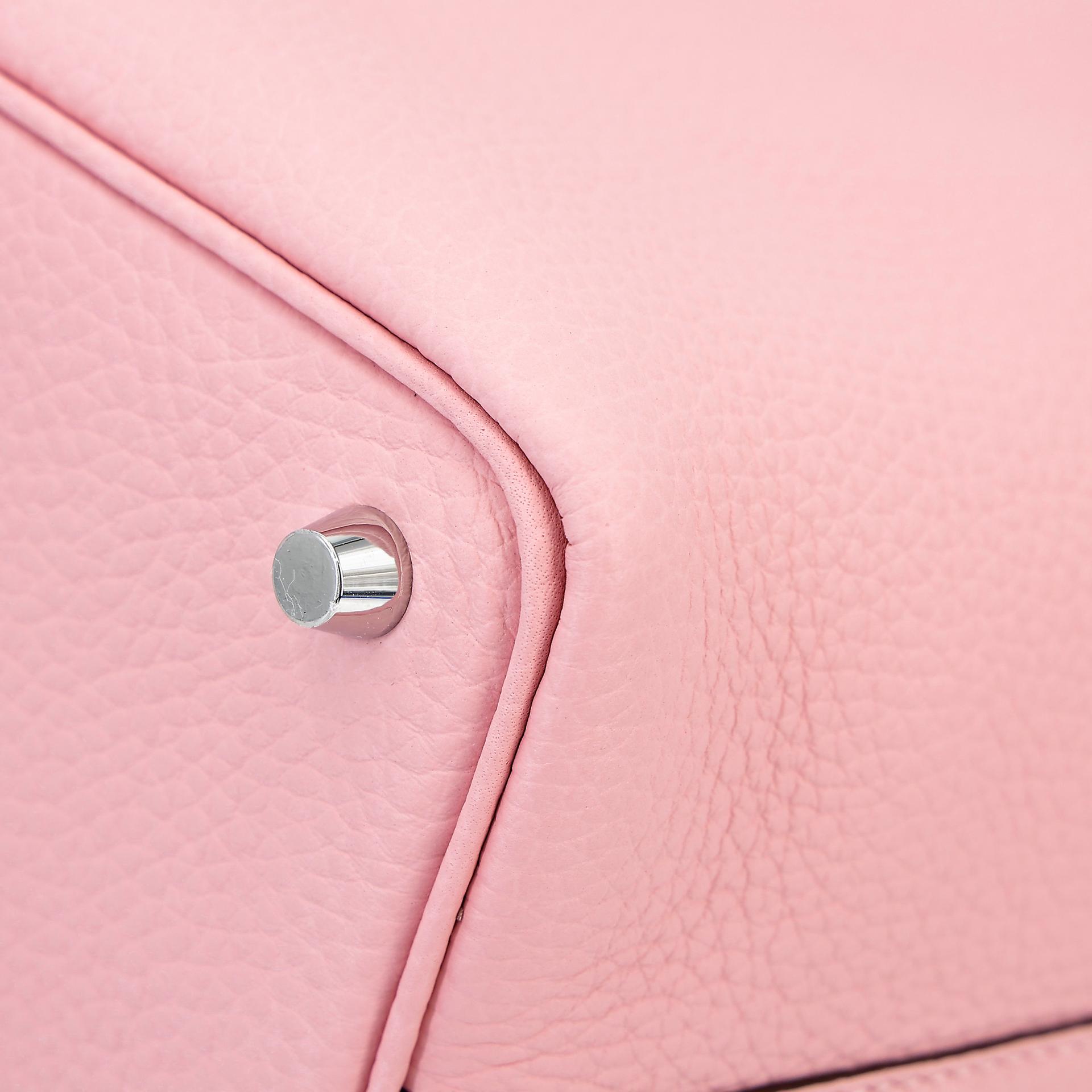Brand New ( Rank N ) HERMÈS Picotin Lock PM Rose Sakura (3Q) Clemence Palladium hardware W (2024) - 9