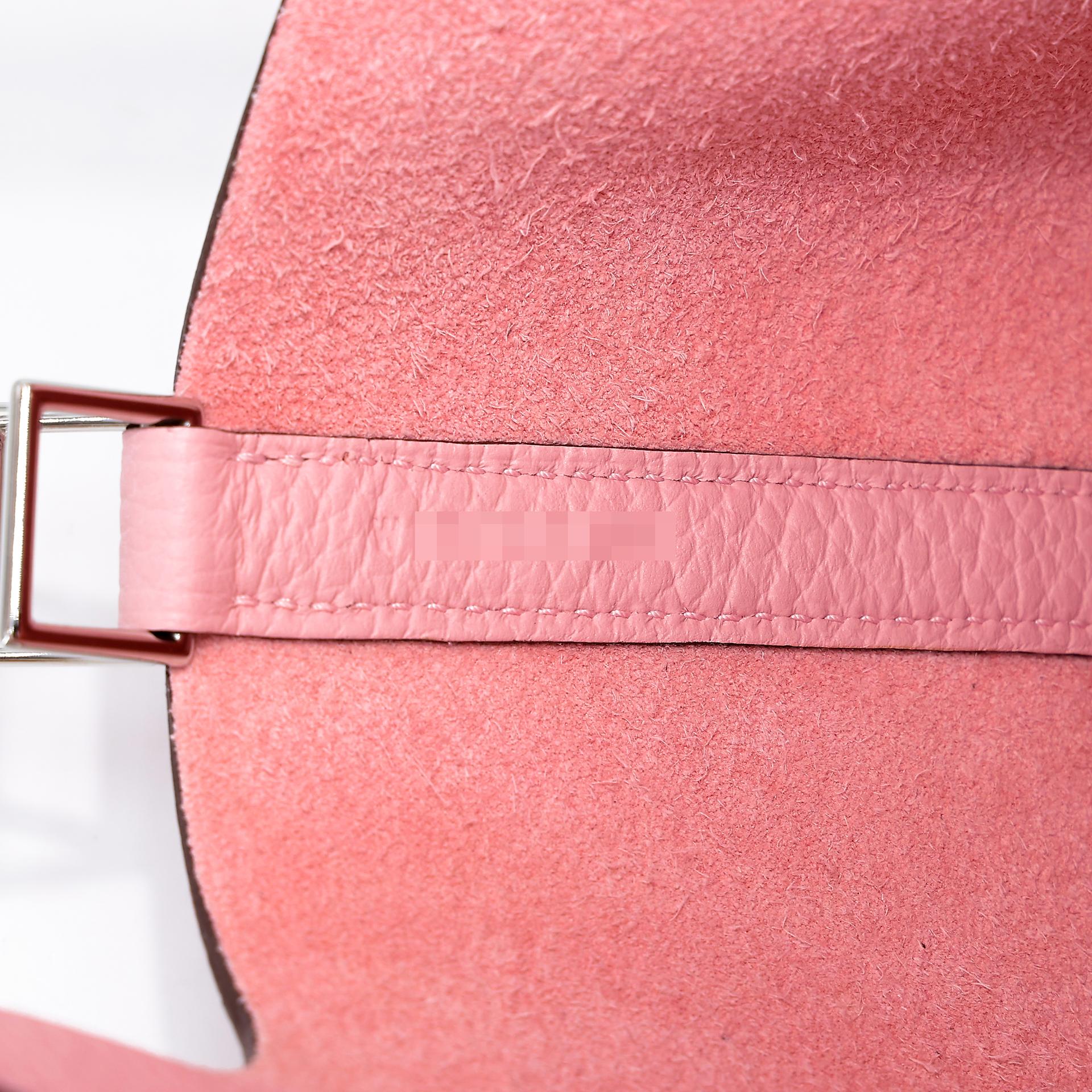 Brand New ( Rank N ) HERMÈS Picotin Lock PM Rose Sakura (3Q) Clemence Palladium hardware W (2024) - 13
