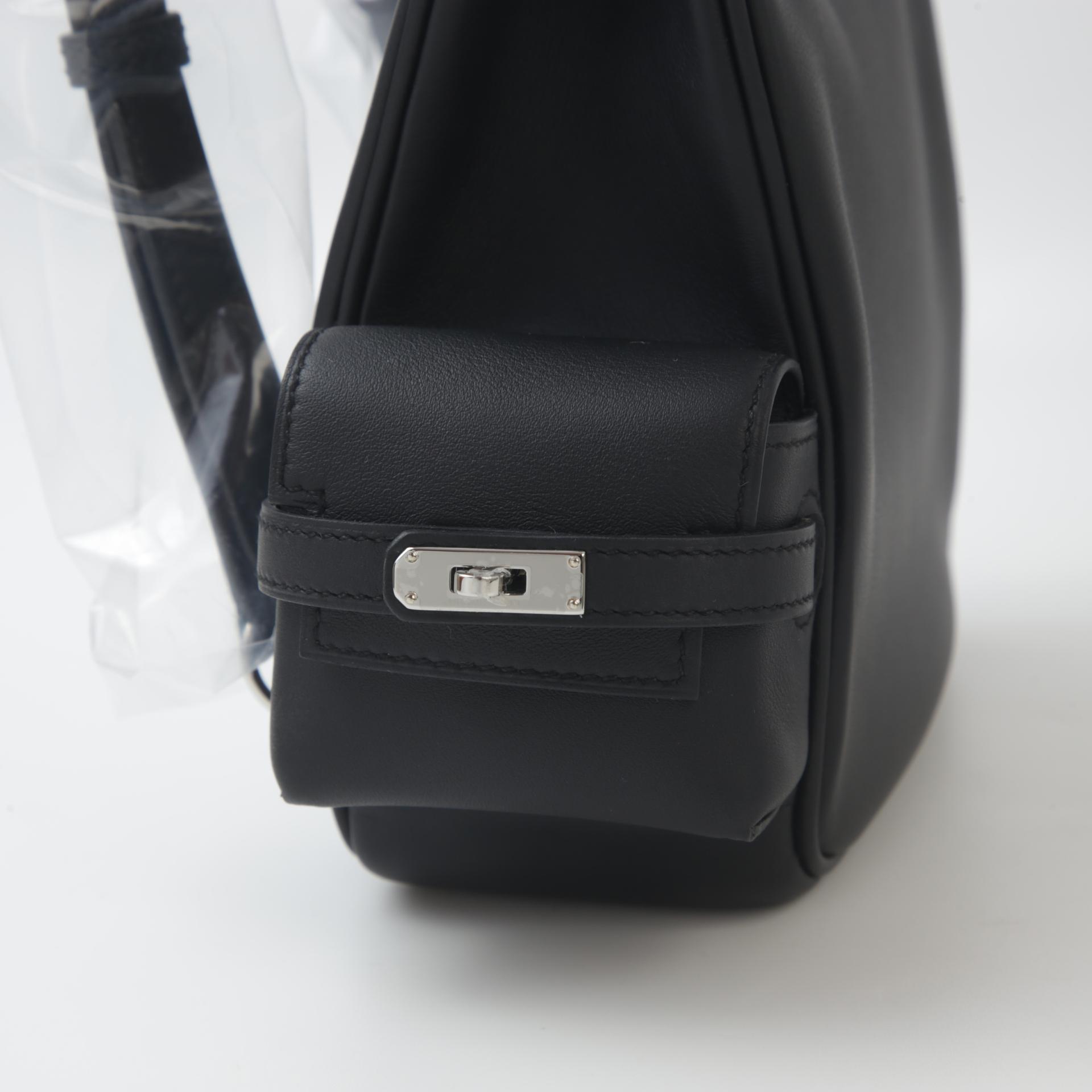 Brand New ( Rank N ) HERMÈS Kelly Jump Black (89) Swift Palladium hardware W (2024) - 3