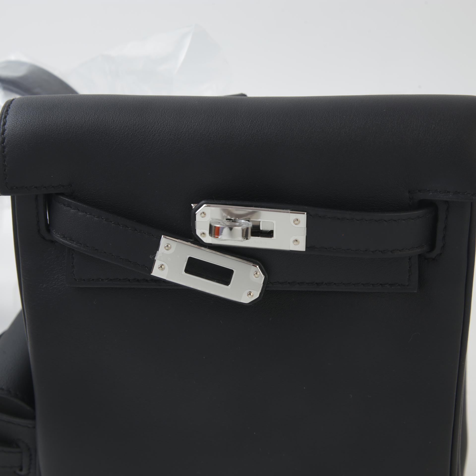Brand New ( Rank N ) HERMÈS Kelly Jump Black (89) Swift Palladium hardware W (2024) - 9