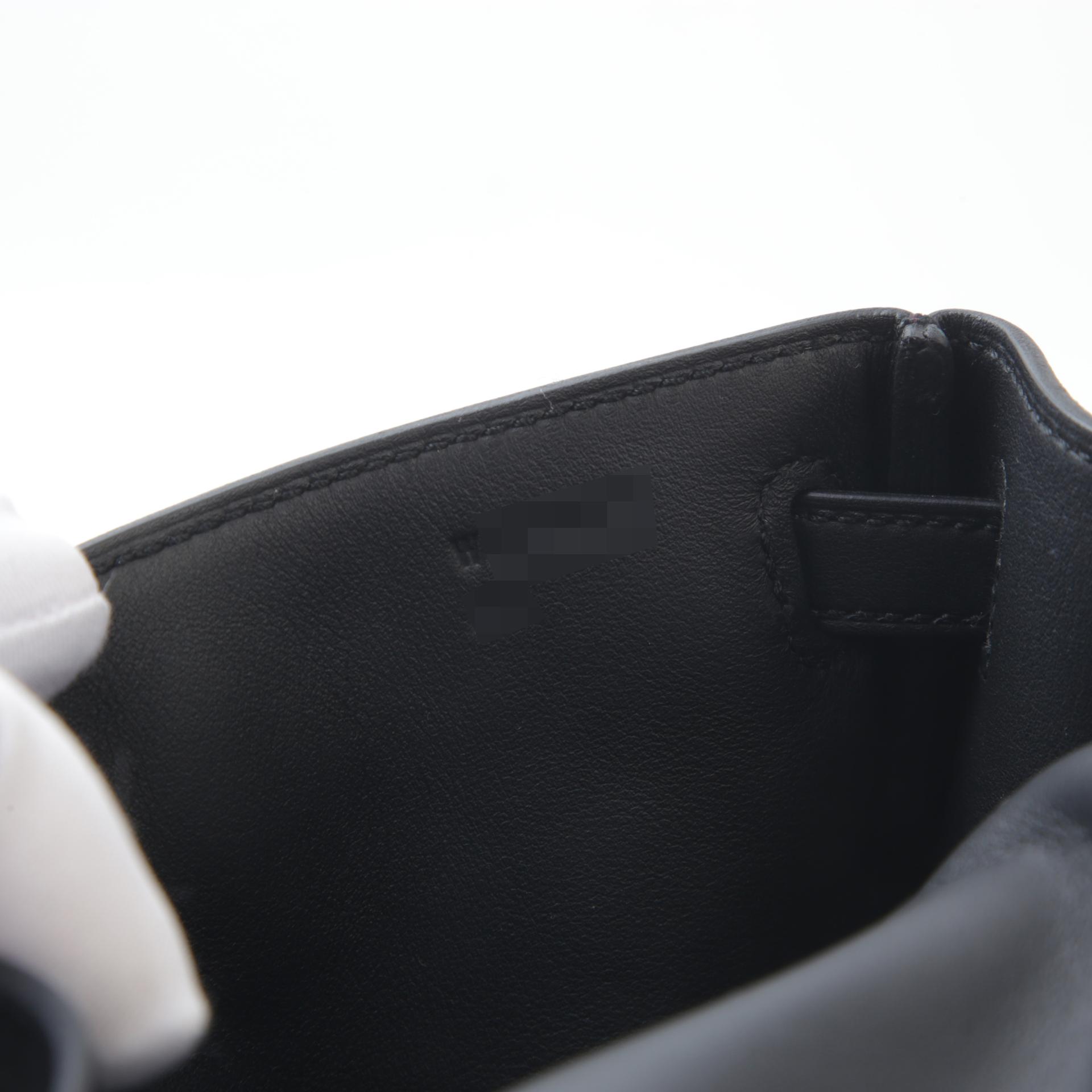 Brand New ( Rank N ) HERMÈS Kelly Jump Black (89) Swift Palladium hardware W (2024) - 16