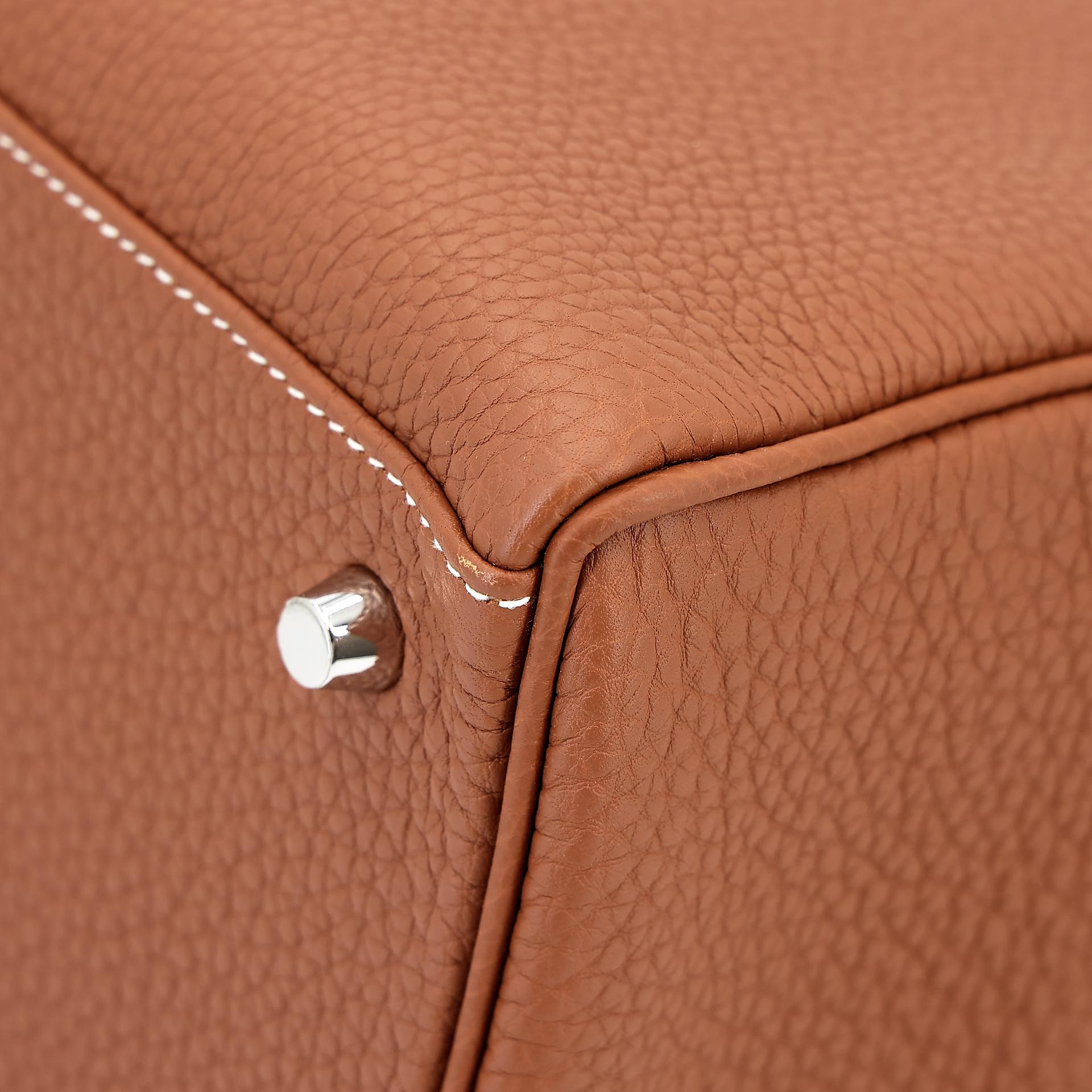 Excellent ( Rank SA ) HERMÈS Kelly 40 Gold (37) Togo Palladium hardware U (2022) - 8