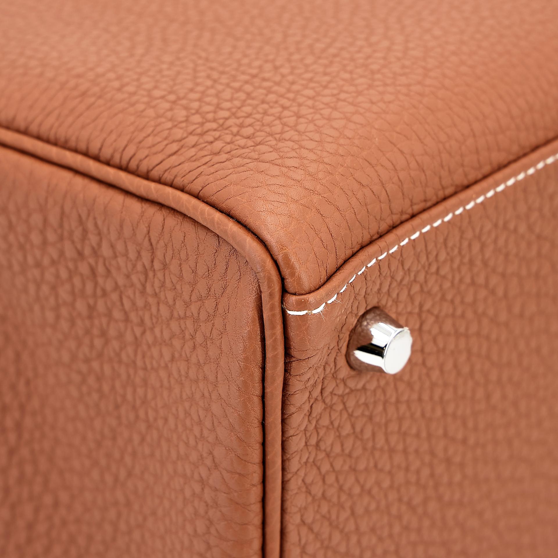 Excellent ( Rank SA ) HERMÈS Kelly 40 Gold (37) Togo Palladium hardware U (2022) - 11