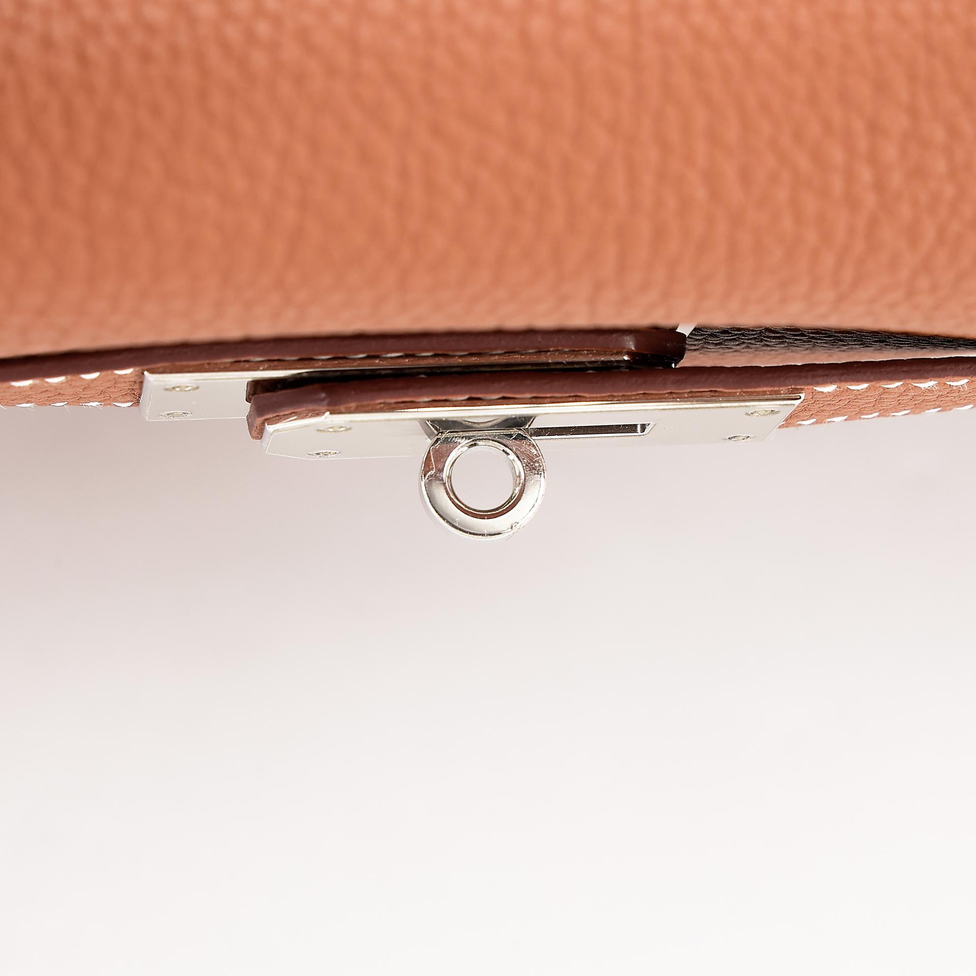 Excellent ( Rank SA ) HERMÈS Kelly 40 Gold (37) Togo Palladium hardware U (2022) - 15