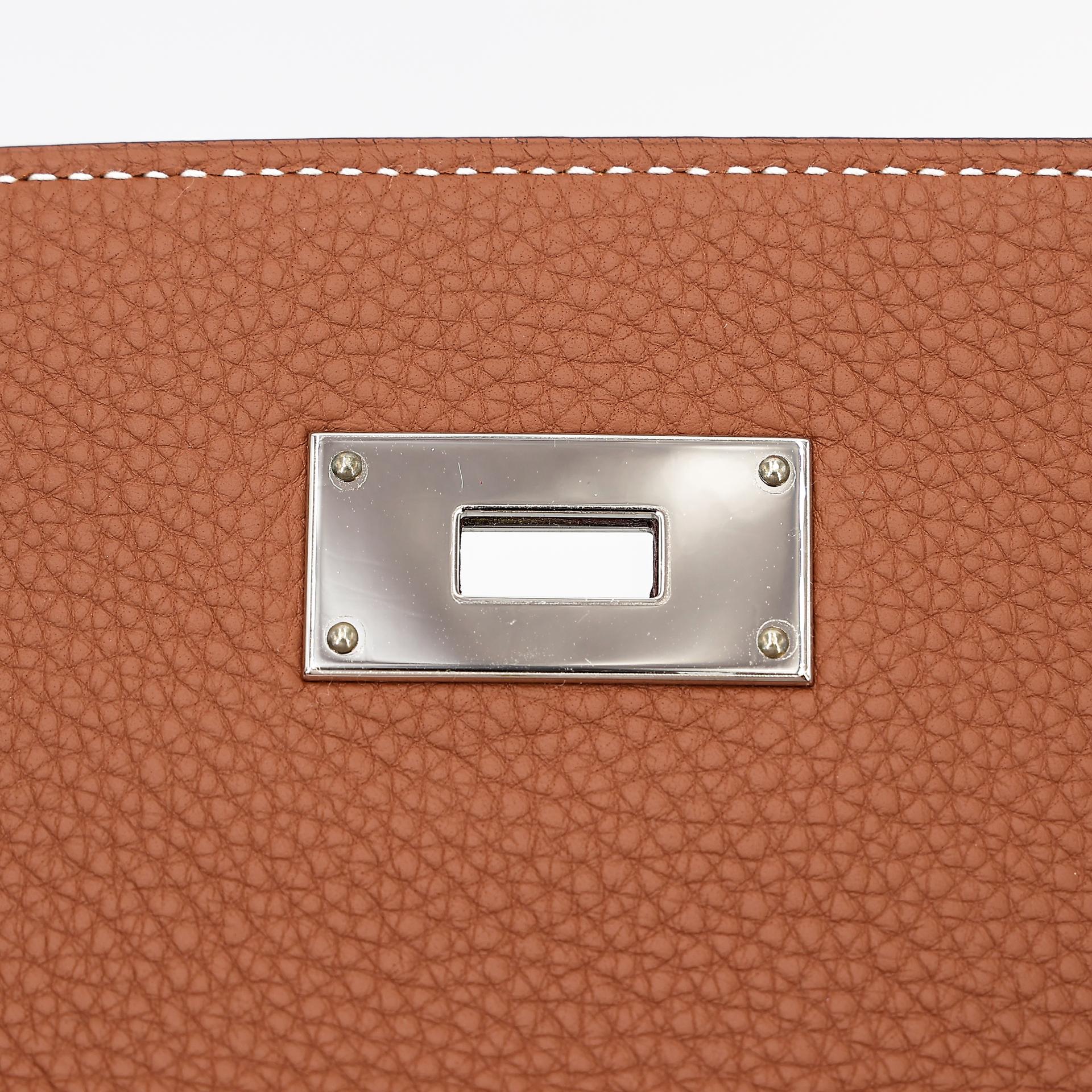 Excellent ( Rank SA ) HERMÈS Kelly 40 Gold (37) Togo Palladium hardware U (2022) - 18