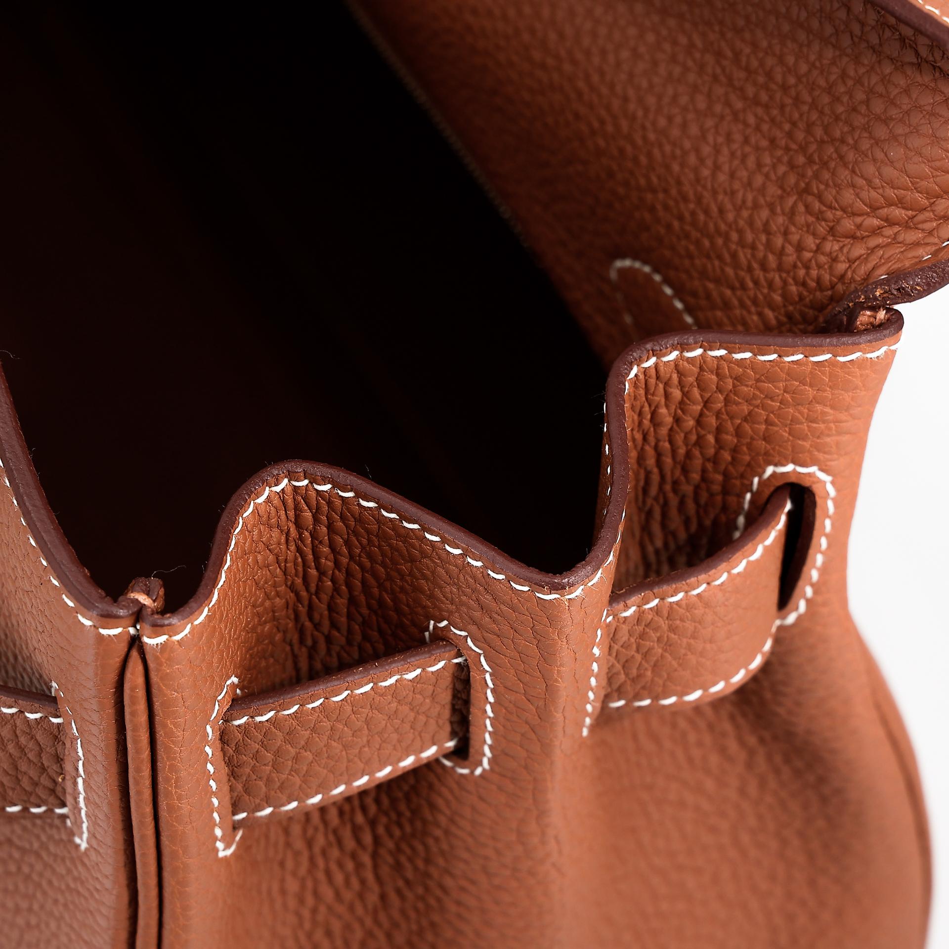 Excellent ( Rank SA ) HERMÈS Kelly 40 Gold (37) Togo Palladium hardware U (2022) - 22