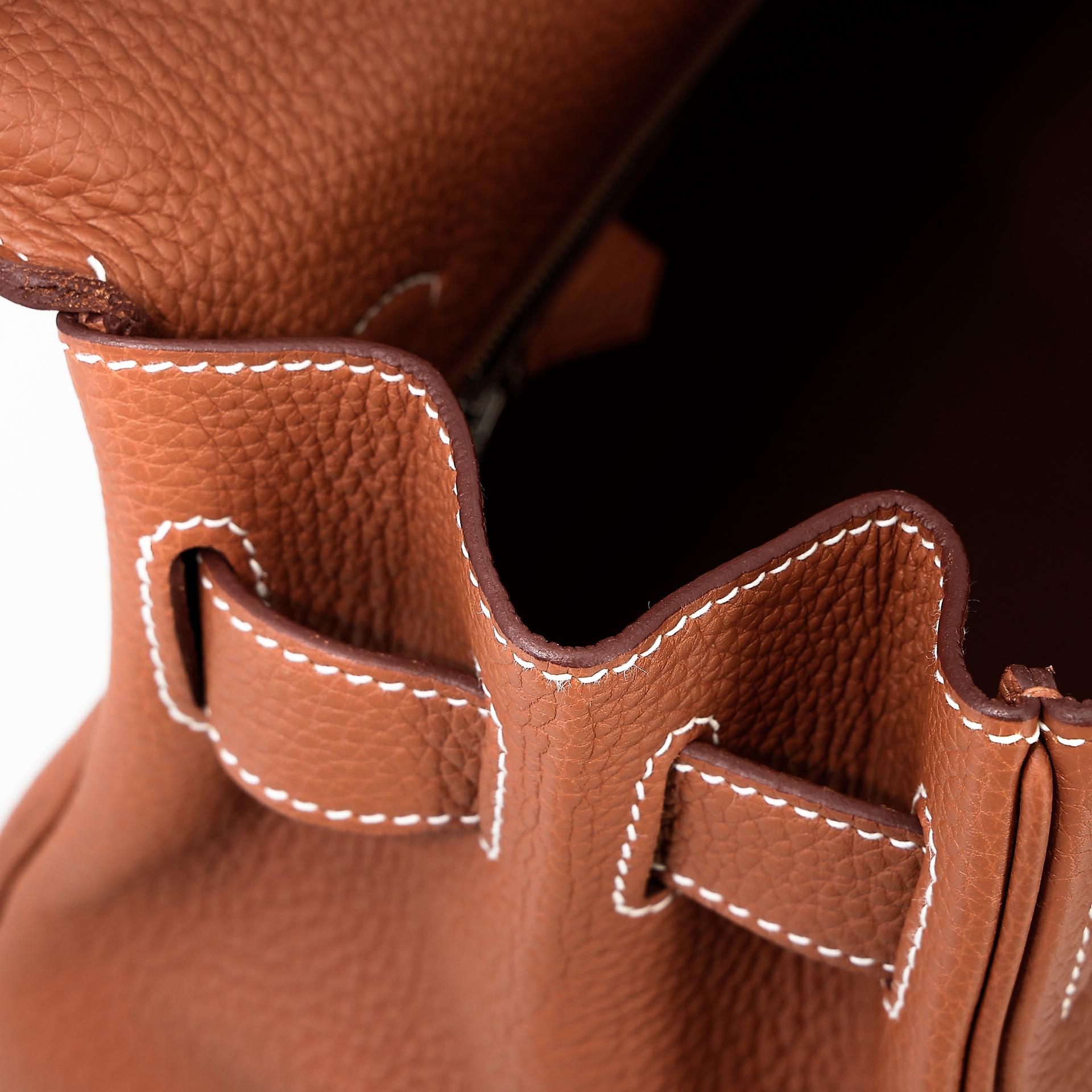 Excellent ( Rank SA ) HERMÈS Kelly 40 Gold (37) Togo Palladium hardware U (2022) - 23