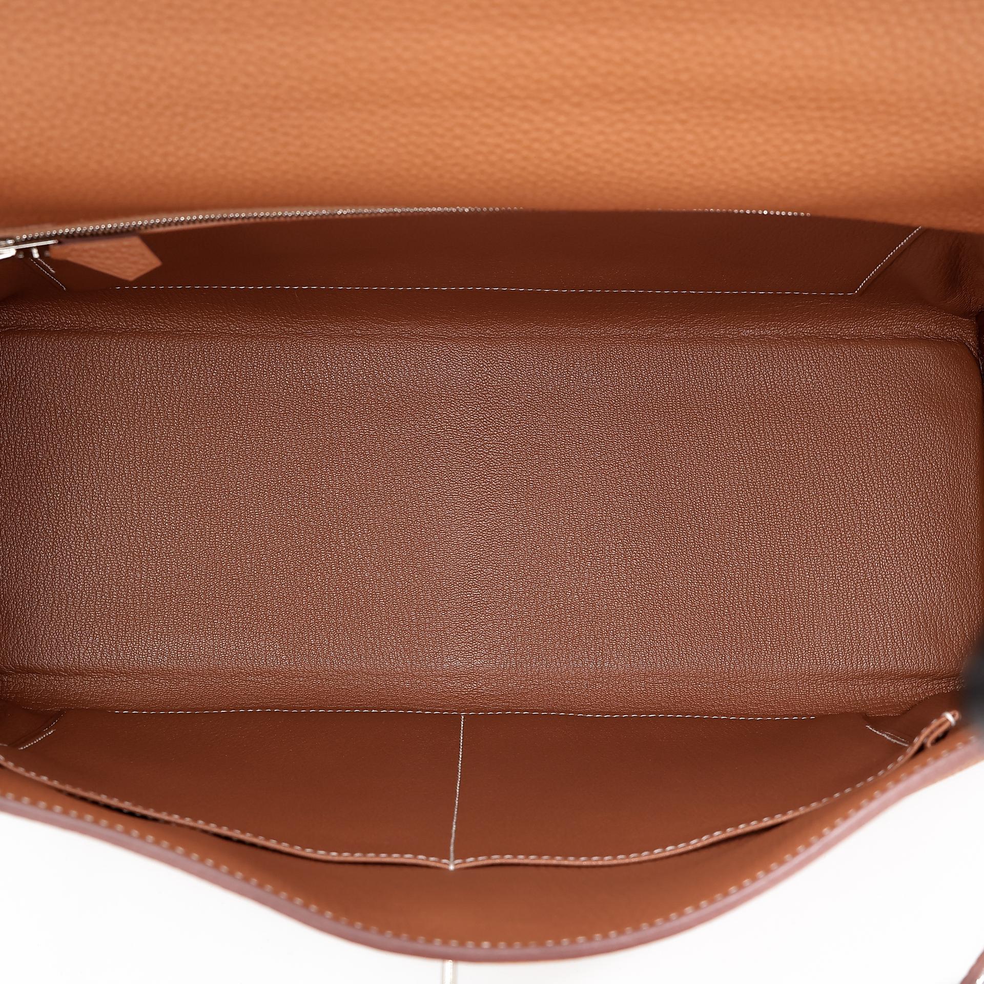 Excellent ( Rank SA ) HERMÈS Kelly 40 Gold (37) Togo Palladium hardware U (2022) - 21