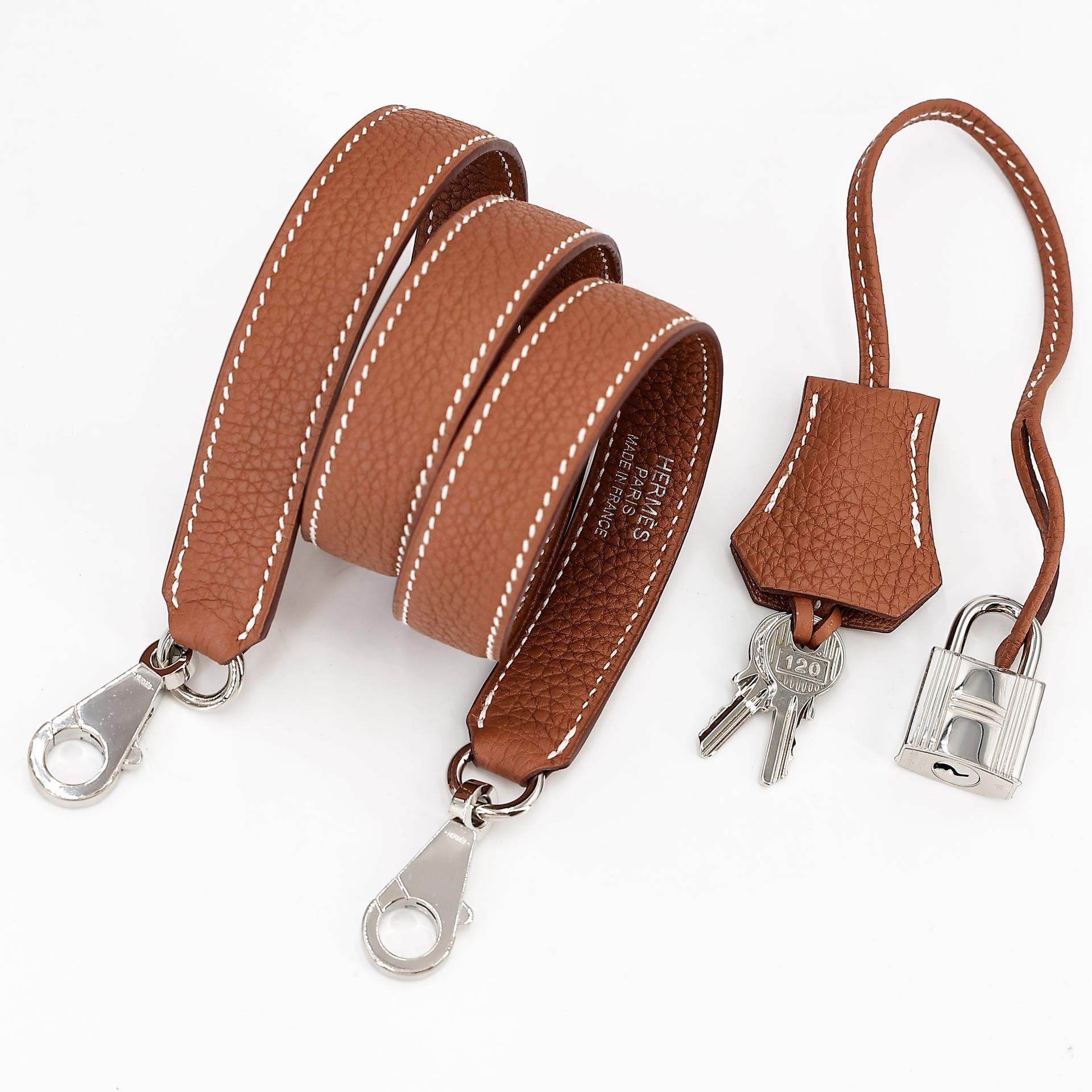 Excellent ( Rank SA ) HERMÈS Kelly 40 Gold (37) Togo Palladium hardware U (2022) - 25
