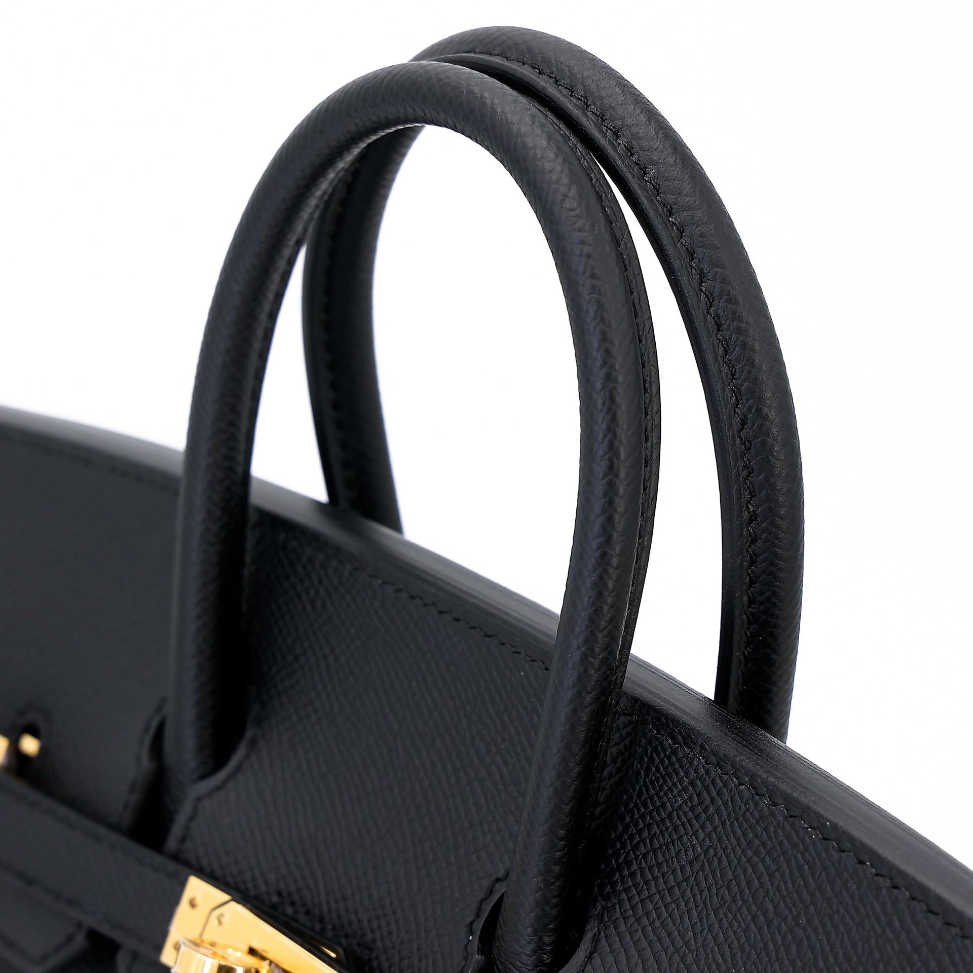 Brand New ( Rank N ) HERMÈS Birkin 25 Sellier Black (89) Epsom Gold hardware B (2023) - 3