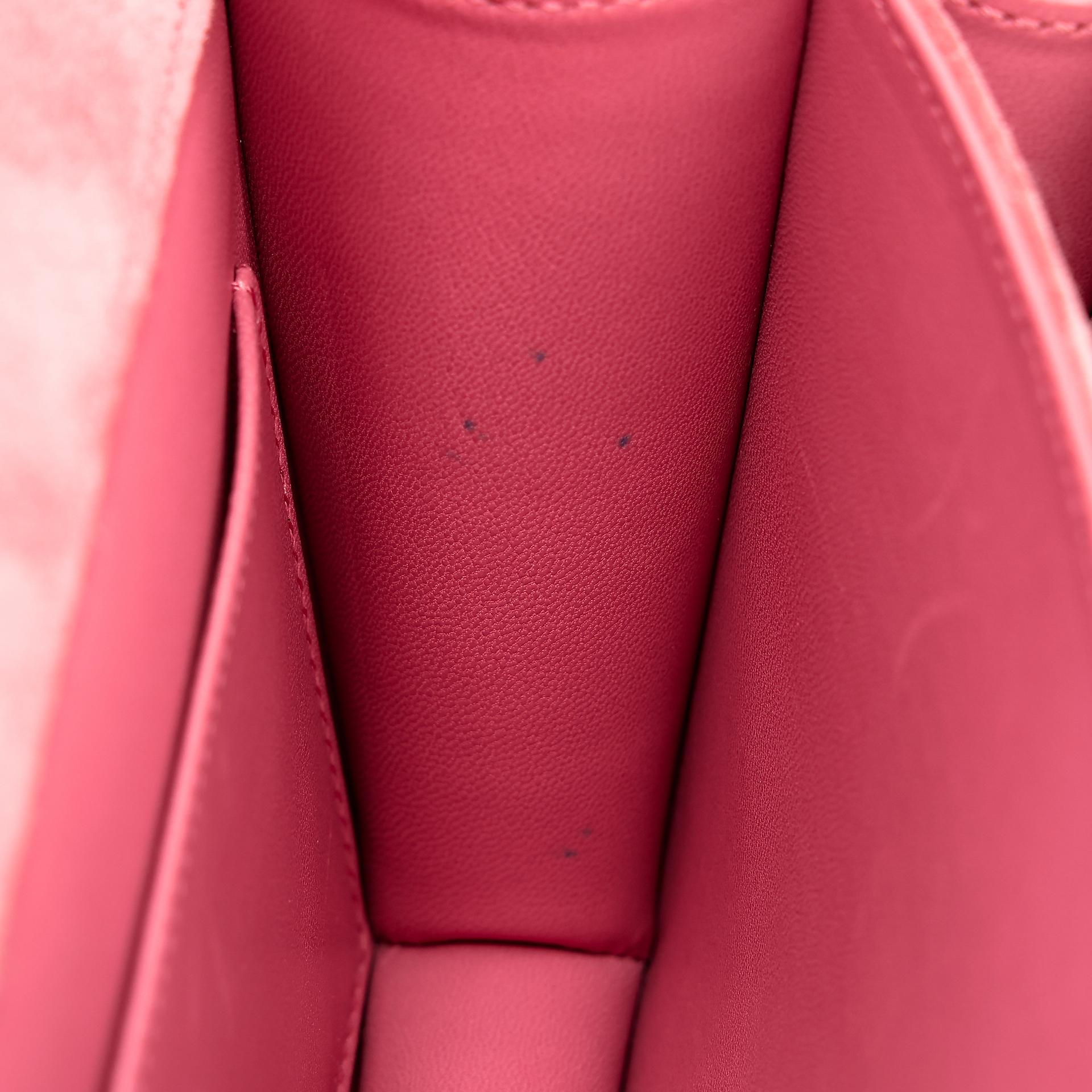 Very Good ( Rank A) HERMÈS Constance Mini Rose Indien (5N) Doblis Suede Palladium hardware X (2016) - 21