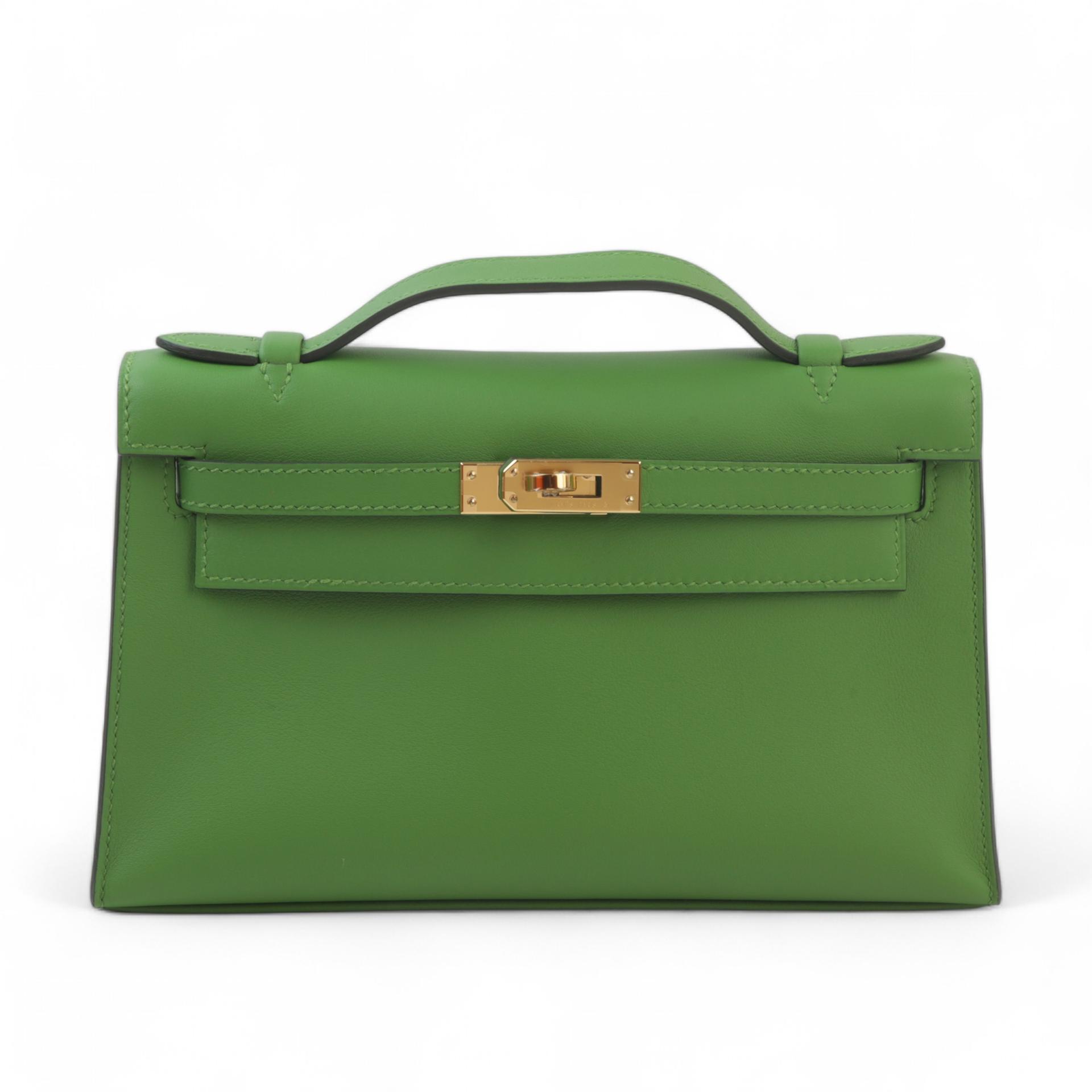 Kelly Pochette Vert Yucca (A8) | GINZA XIAOMA