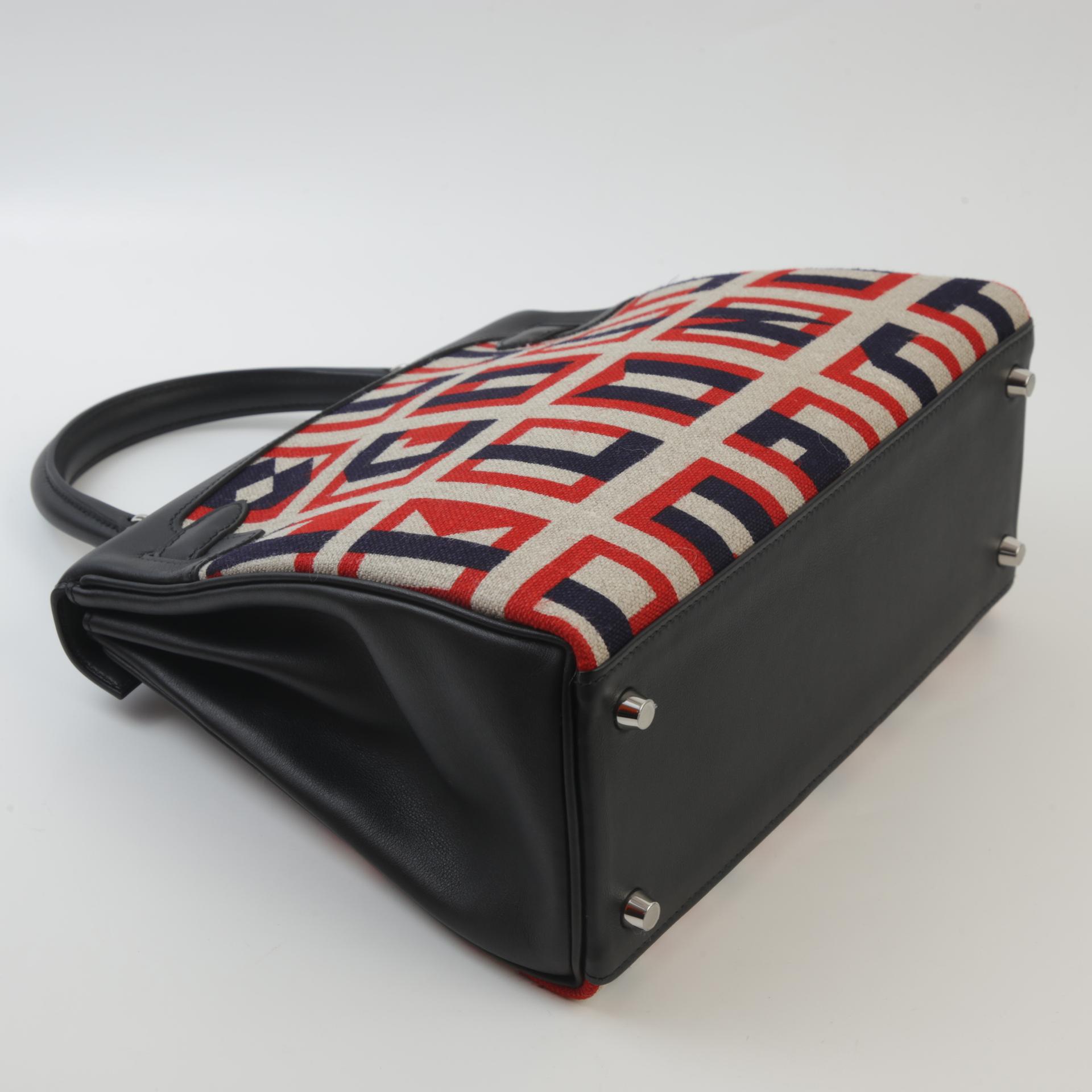 Unused ( Rank NS ) HERMÈS Limited Edition Kelly 28 Toile de camp Black (89) Canvas Swift Palladium hardware C (2018) - 6