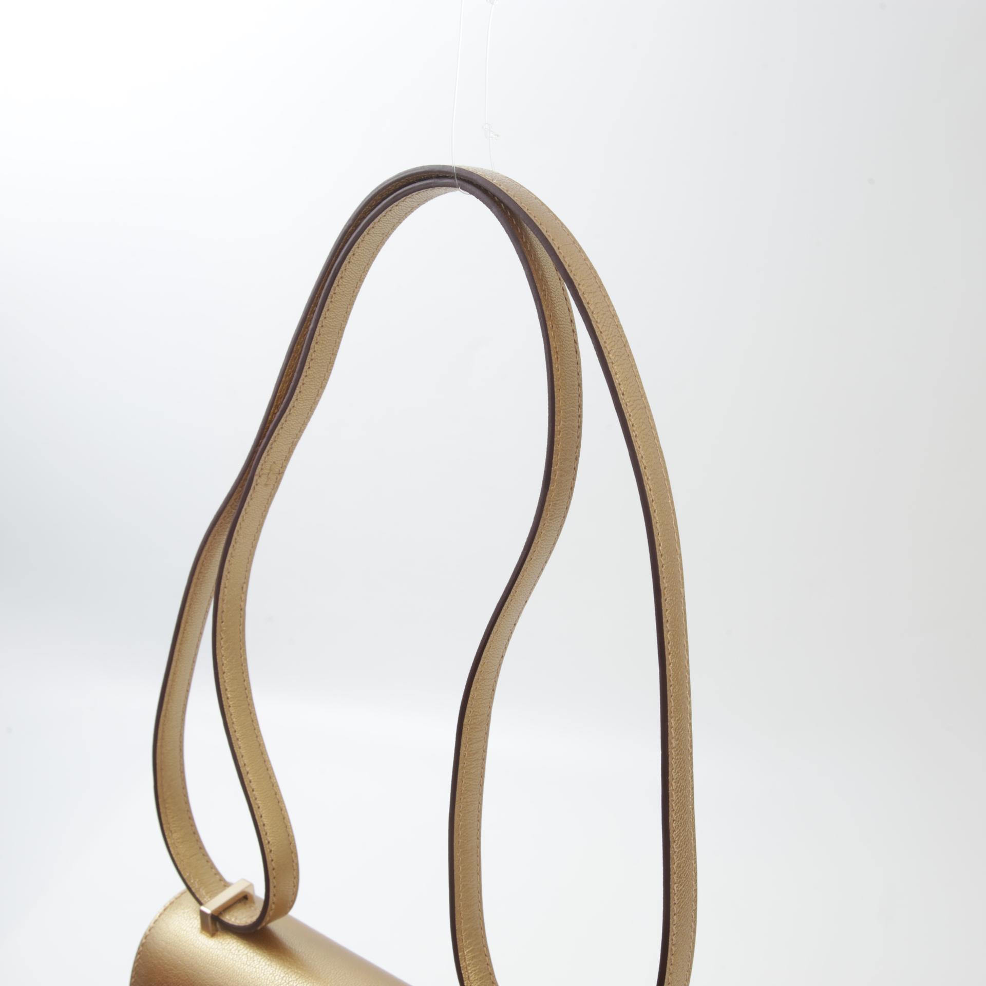 Brand New ( Rank N ) HERMÈS Limited Edition Constance Mini Dore (Y9) Chevre Permabrass hardware B (2023) - 3