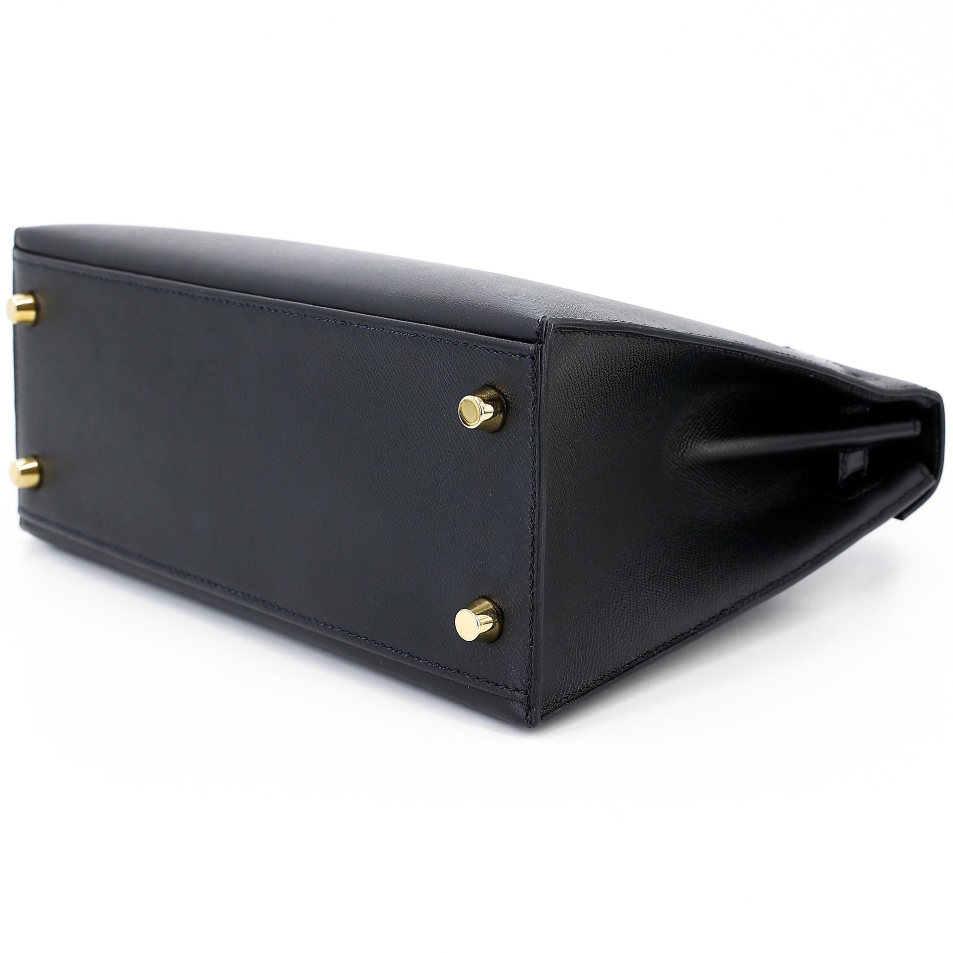 Excellent ( Rank SA ) HERMÈS Kelly 25 Touch Sellier Black (89) Madame Niloticus Crocodile Gold hardware Z (2021) - 6