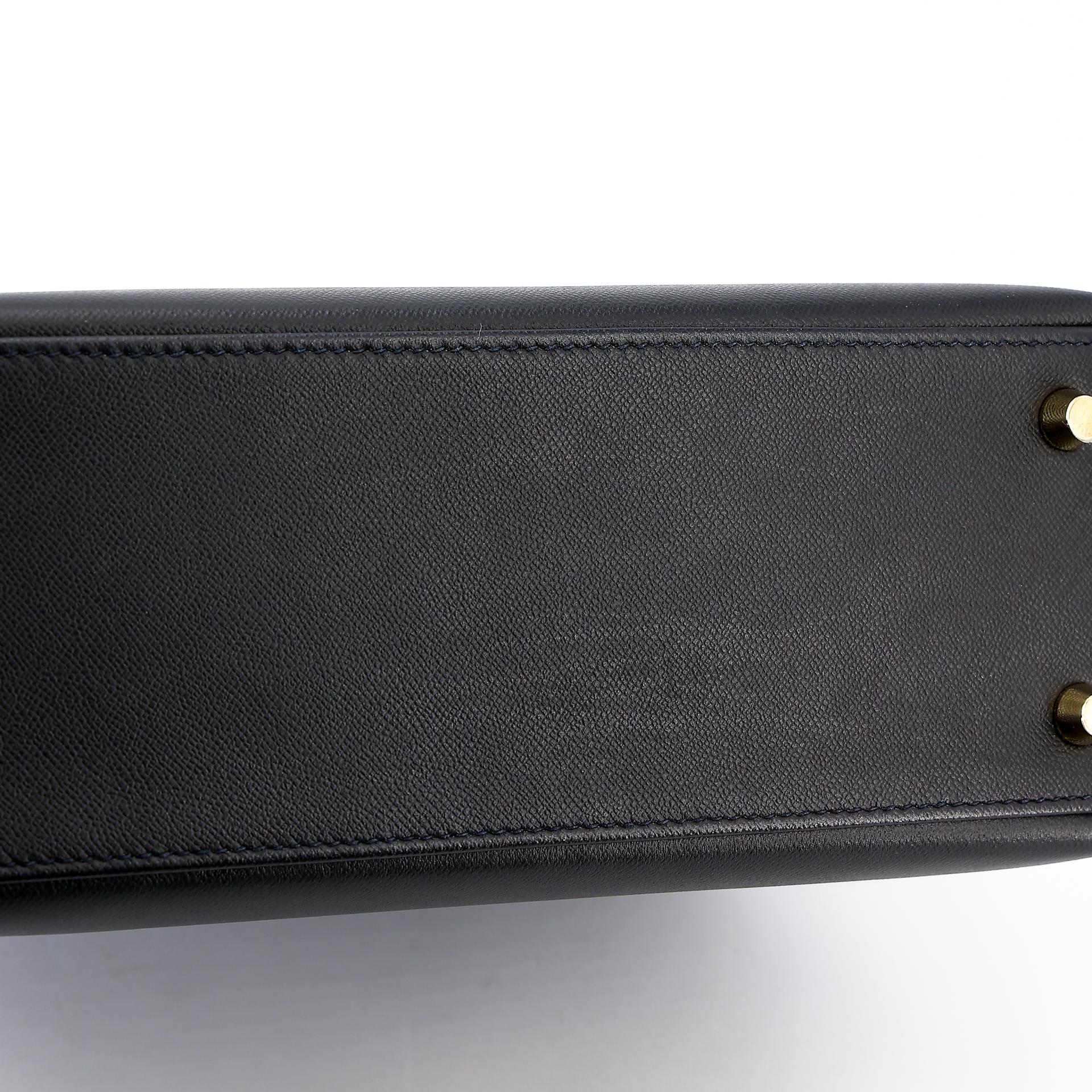 Excellent ( Rank SA ) HERMÈS Kelly 25 Touch Sellier Black (89) Madame Niloticus Crocodile Gold hardware Z (2021) - 9