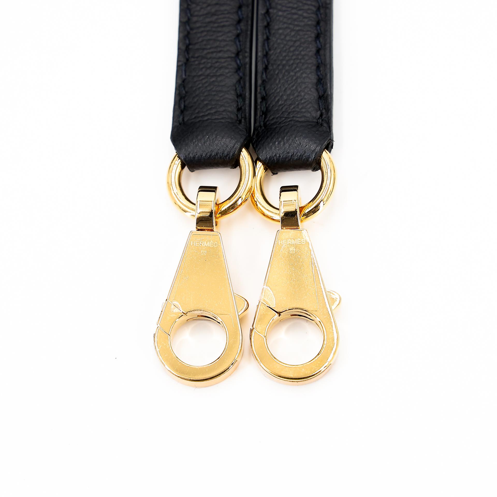 Excellent ( Rank SA ) HERMÈS Kelly 25 Touch Sellier Black (89) Madame Niloticus Crocodile Gold hardware Z (2021) - 23