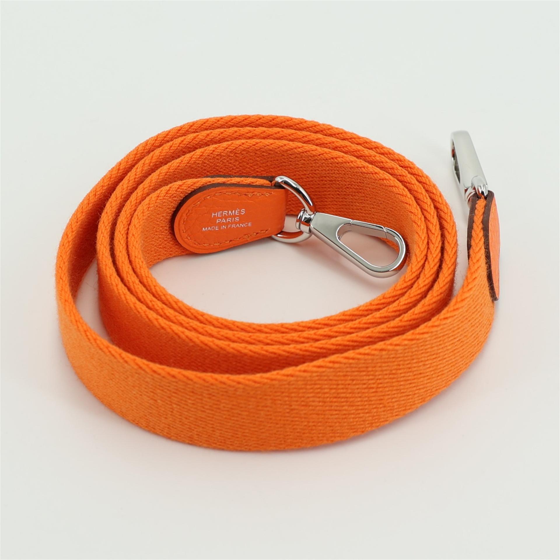 Brand New ( Rank N ) HERMÈS Mini Evelyne 16 Amazone 98cm Feu (9J) Clemence Palladium hardware B (2023) - 12