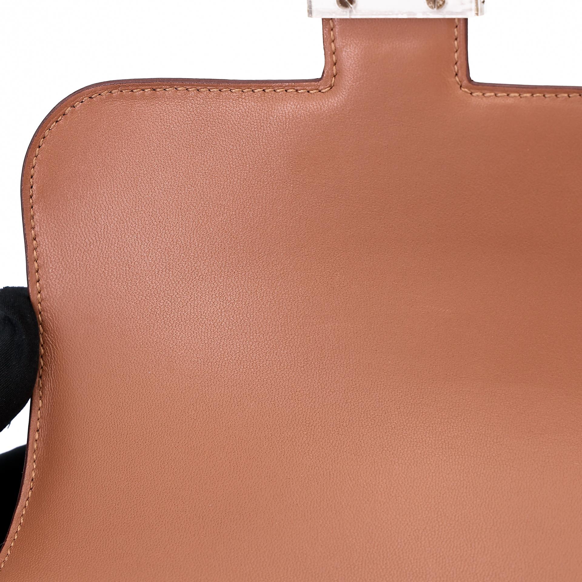 Very Good ( Rank A) HERMÈS Constance Mini Quebracho (2J) Chevre Palladium hardware Y (2020) - 17