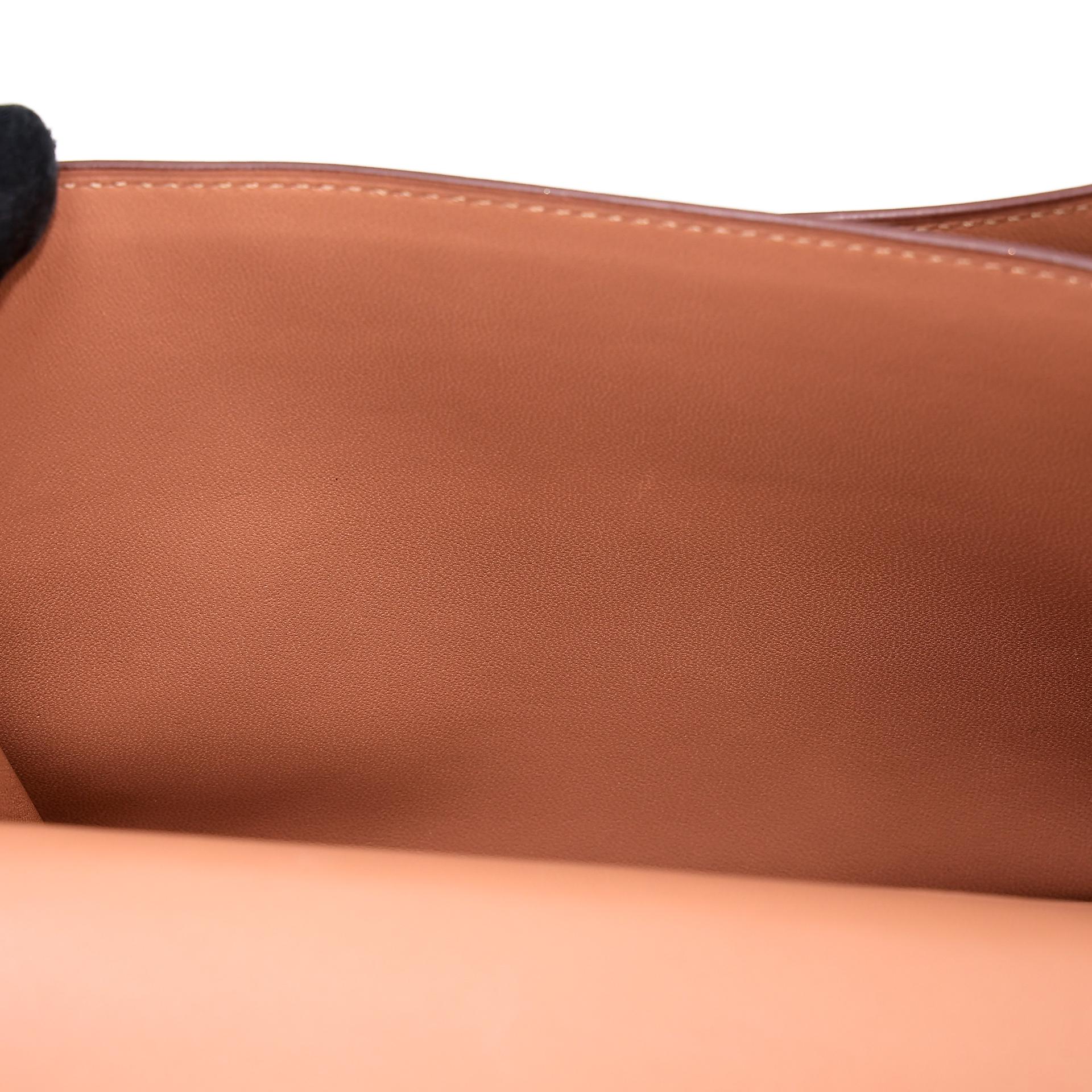 Very Good ( Rank A) HERMÈS Constance Mini Quebracho (2J) Chevre Palladium hardware Y (2020) - 20