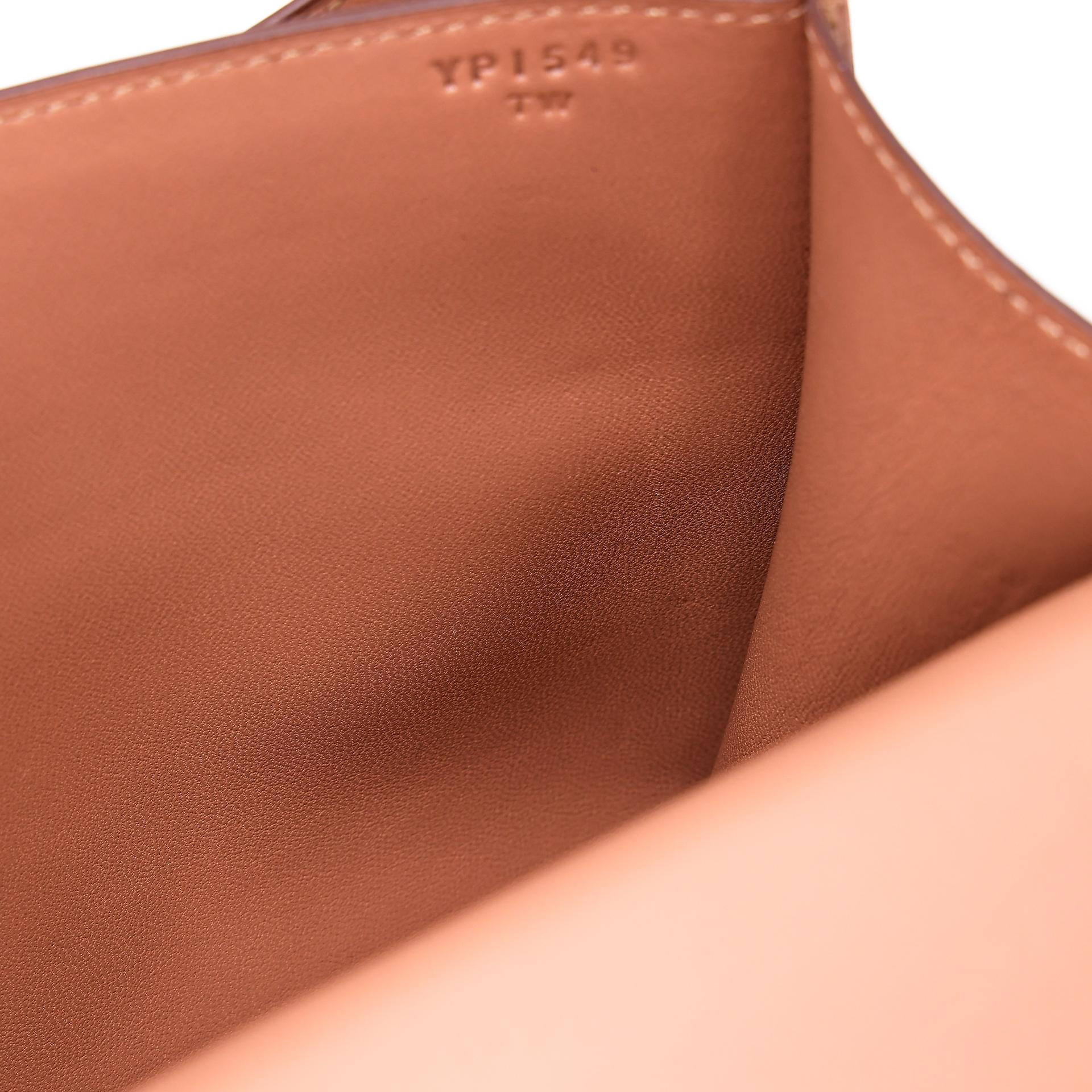 Very Good ( Rank A) HERMÈS Constance Mini Quebracho (2J) Chevre Palladium hardware Y (2020) - 21