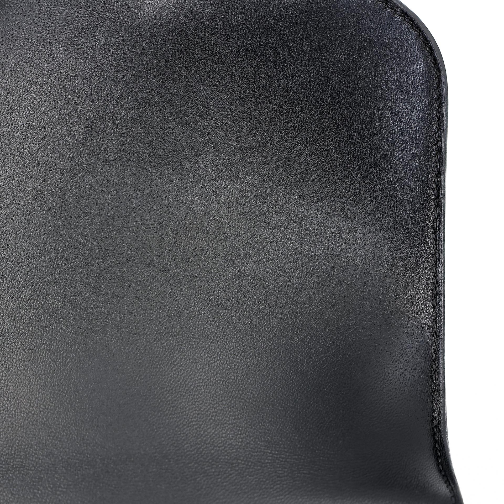 Very Good ( Rank A) HERMÈS Constance Mini Black (89) Tadelakt Gold hardware Z (2021) - 18