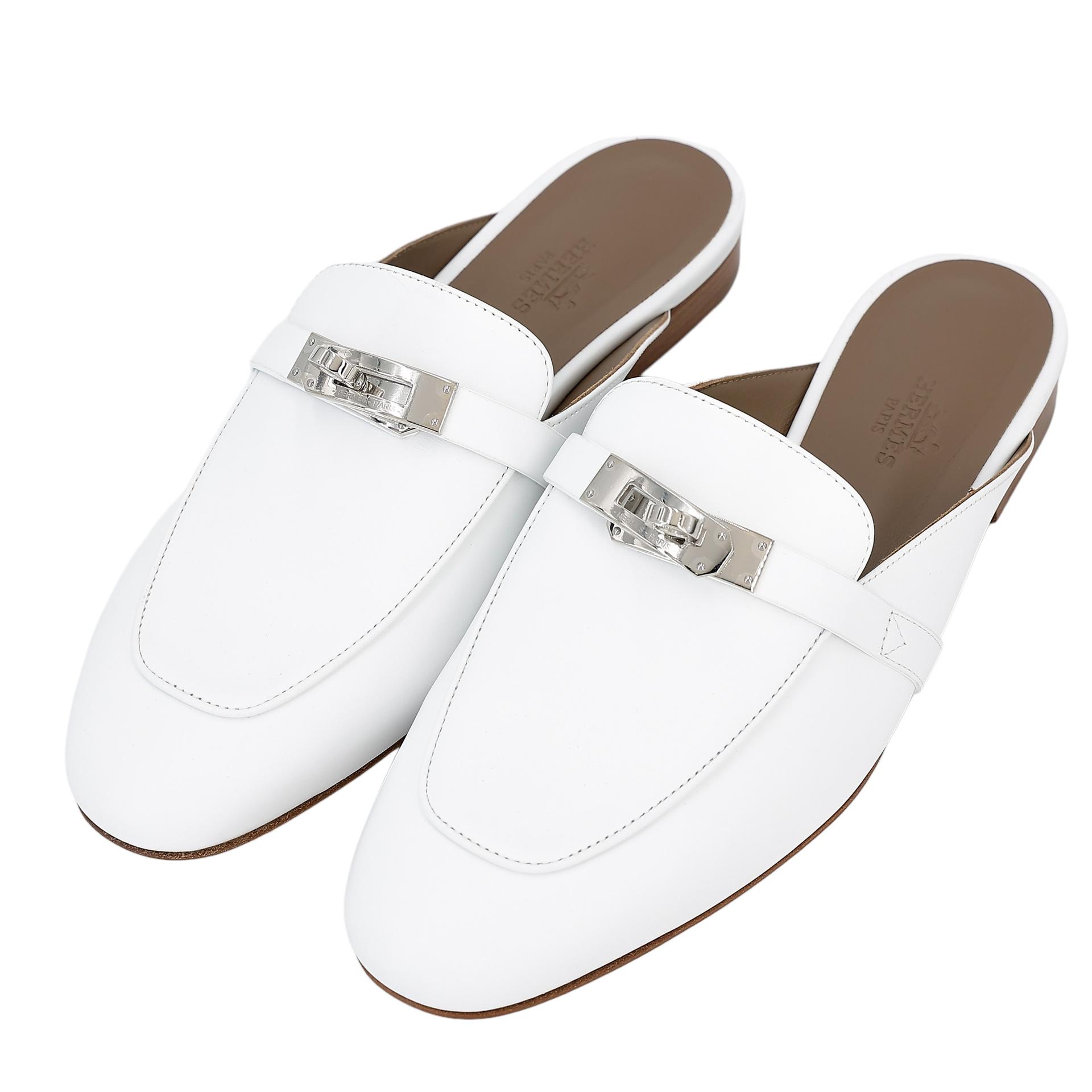 Hermes oz ホワイト Sandals Oz mule White (01) - GINZA XIAOMA | Hermès Boutique Tokyo